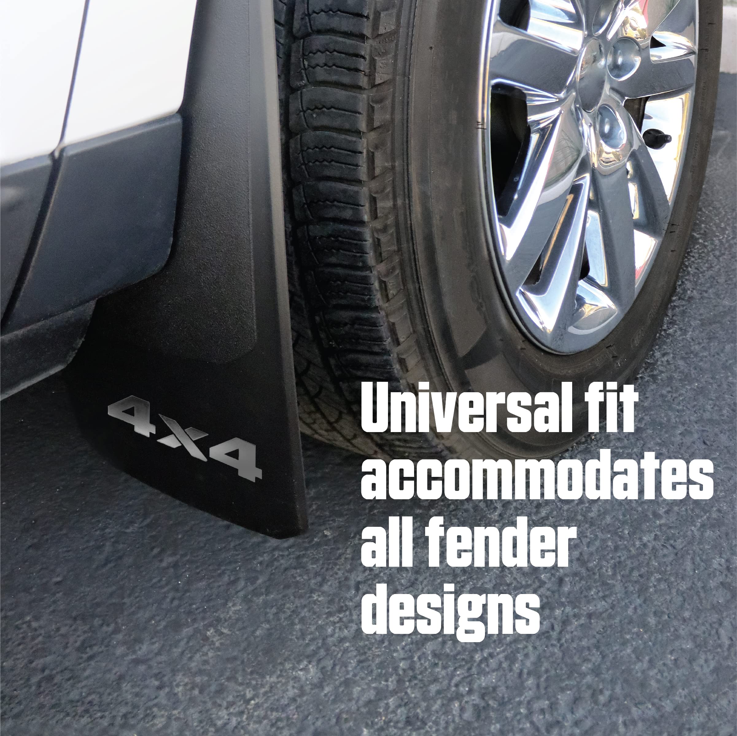 Splash Guard RoadSport 4320 'C' Series Universal Fit Premiere (Black with 4 x 4; 18" Height x 10-3/8" Wide)