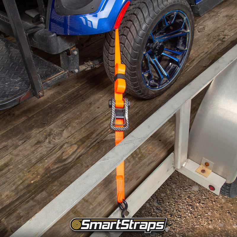CarbonX Ratchet Tie Downs SMARTSTRAPS - 249 14' 3000lb 4 Pk