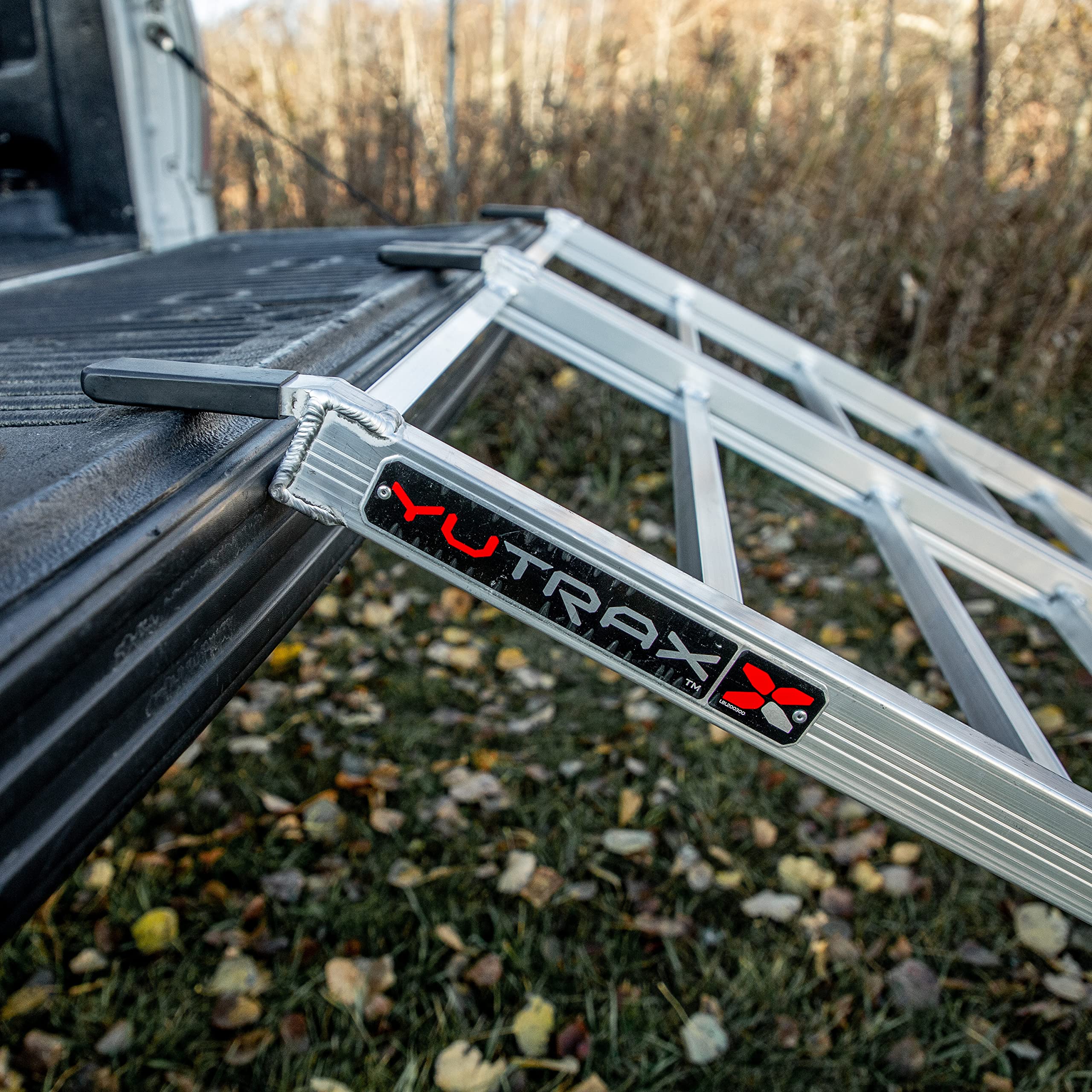Bi-Fold Yutrax 70-inch Aluminum Truck, UTV/ATV Loading Ramp - 1250lb Capacity