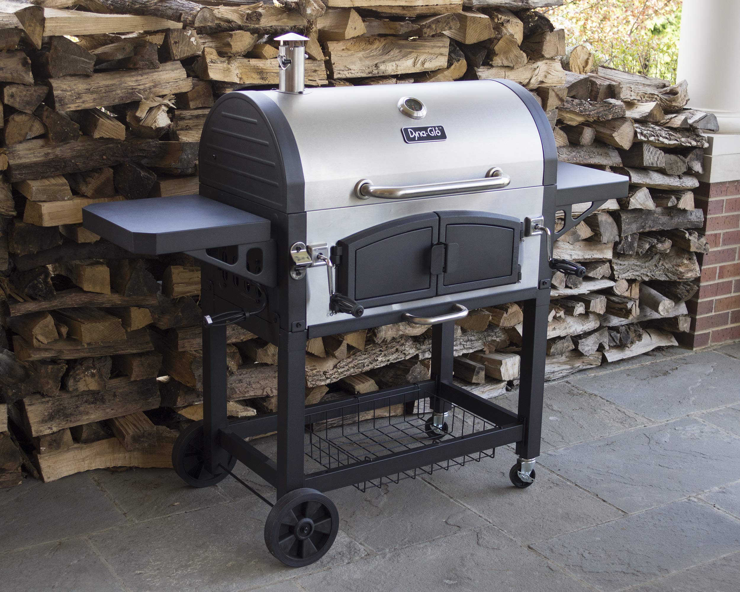 Dyna-Glo X-Large Premium Dual Chamber DGN576SNC-D Charcoal Grill