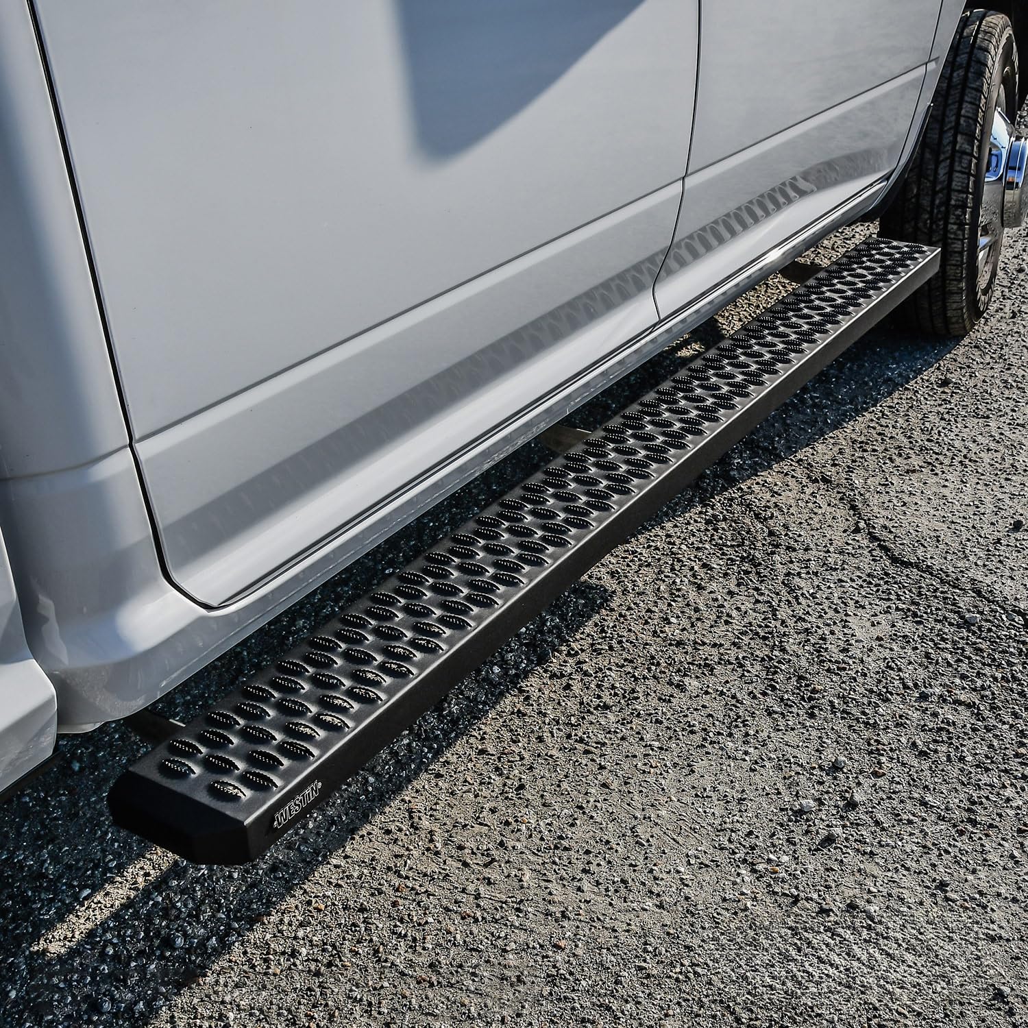 27-74765 Westin Grate Steps Running Boards 83 in. Textured Black Pair (Required Mounting Kit Sold Separately)