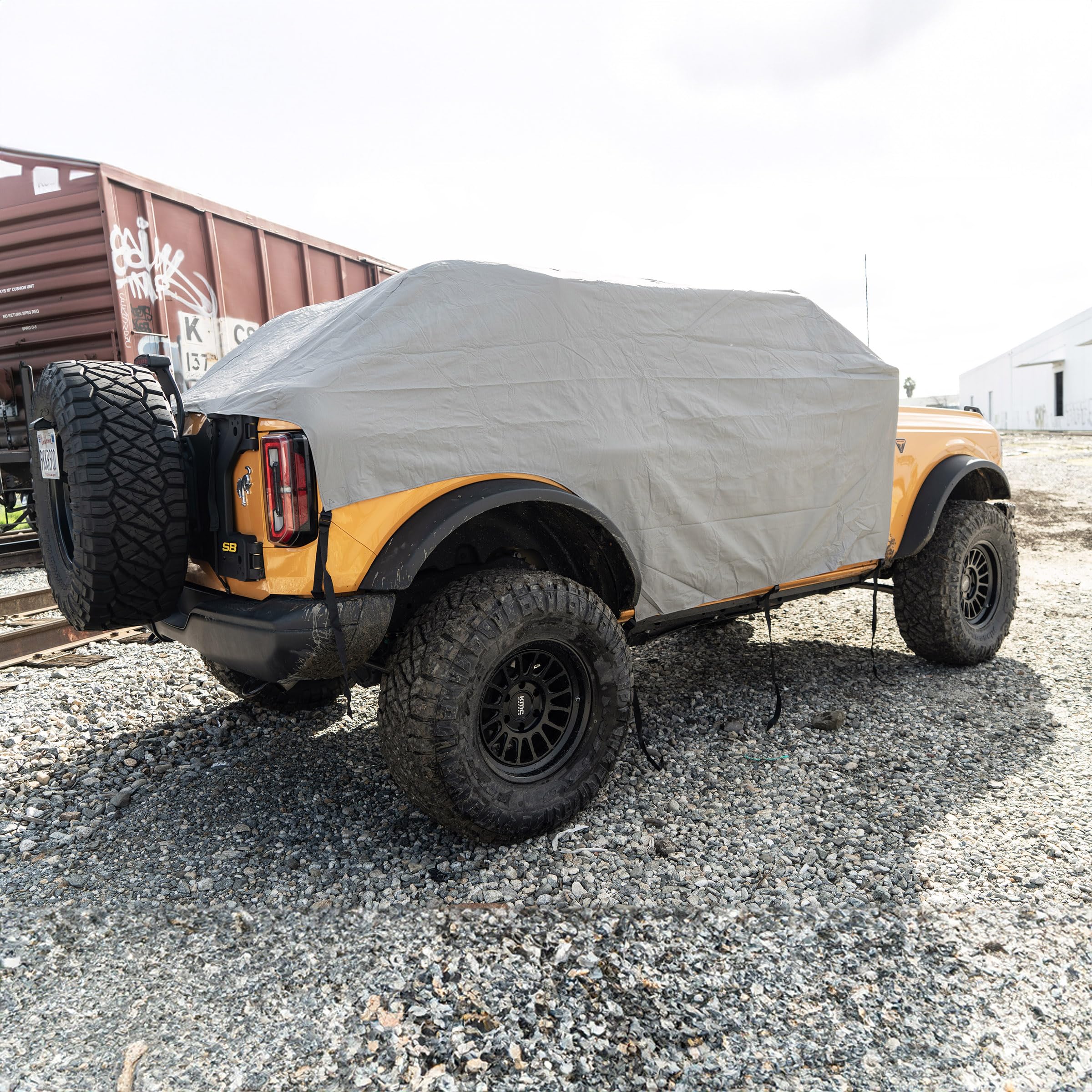 BRONCO SmittyBilt 4D WATER RESIST COVER W DOOR FLAP - SB2081