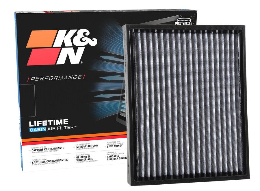 Cabin Air Filter K&N LIFETIME: Premium, Washable, Clean Air for your Cabin: Compatible with 2015-2025 FORD/LINCOLN: Expedition, F150, Raptor, F250, F350, F450, F550, Navigator, VF2049