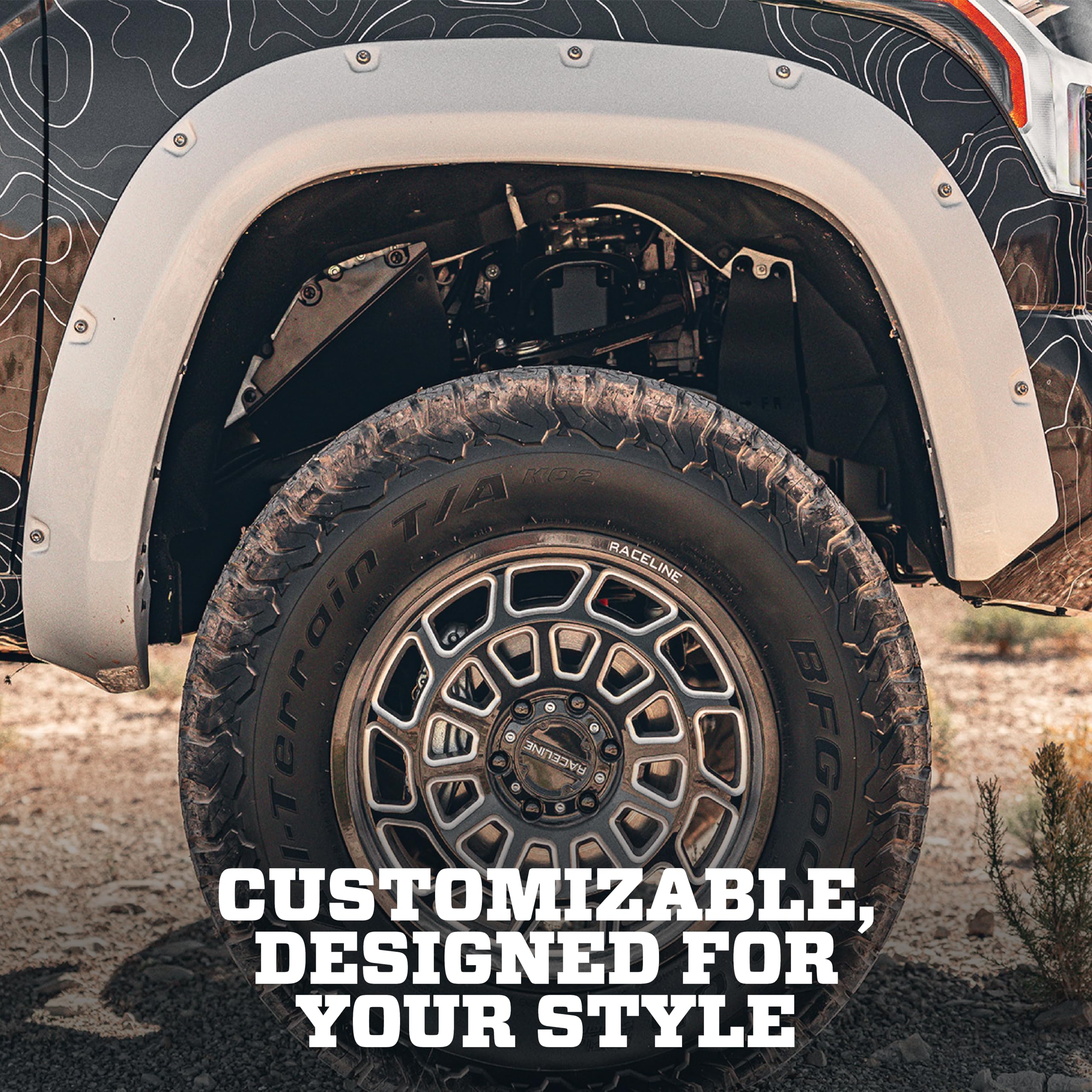 Husky Liners Pocket Style Fender Flares | Fits 2022-2026 Nissan Frontier | Front & Rear, 4-pcs. Black | 2807911