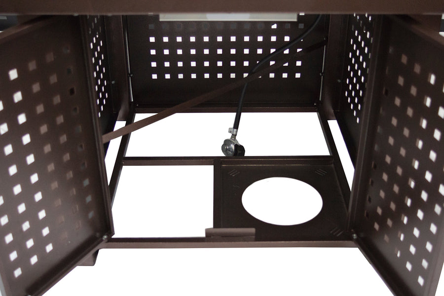 Eden Square Gas Fire Pit Table, Pleasant Hearth OFG418T, 38"