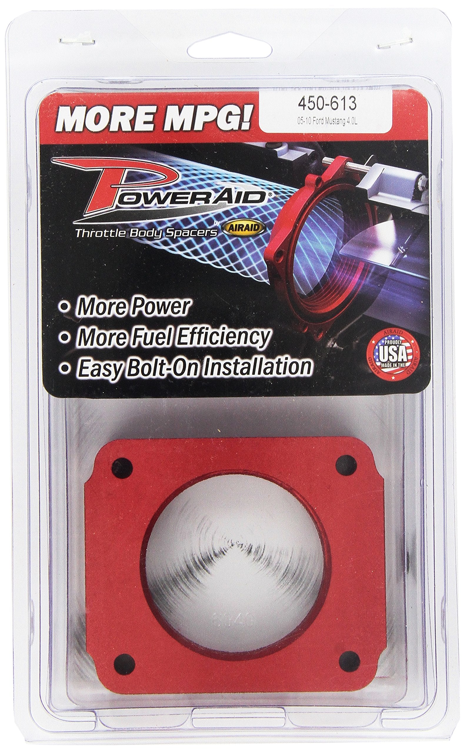Throttle Body Spacer Airaid 450-613 PowerAid