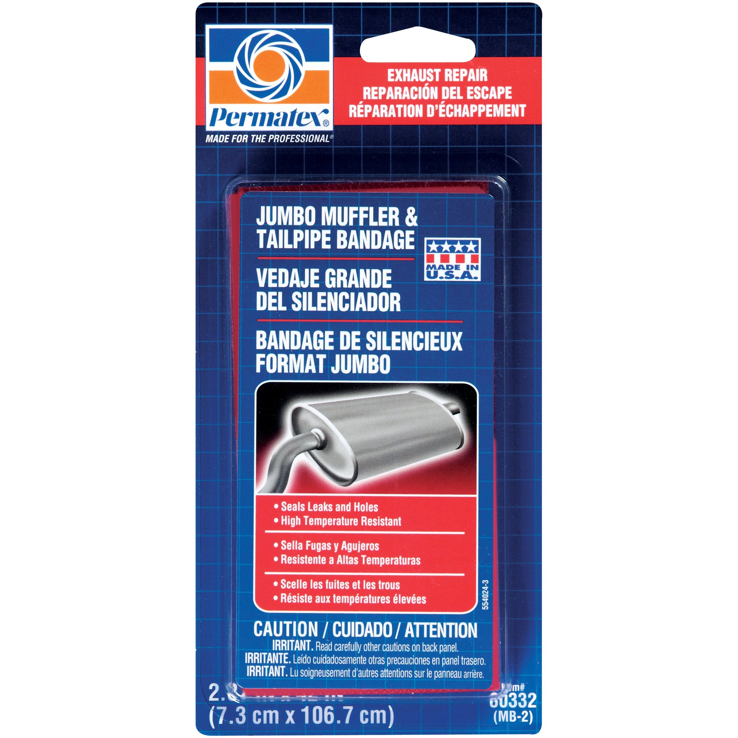 80332 Permatex Muffler & Tailpipe Bandage, 120 sq inches