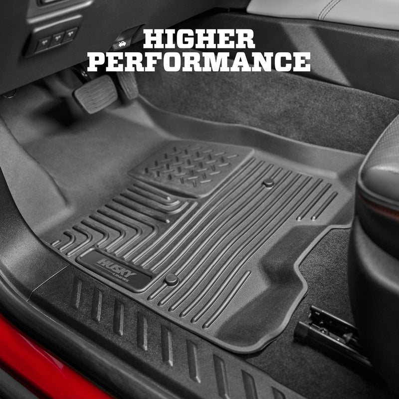 Weatherbeater Husky Liners Floor Mats | Fits 2025-2026 Genesis GV80 | Front Row, 2-pc Black - 18961