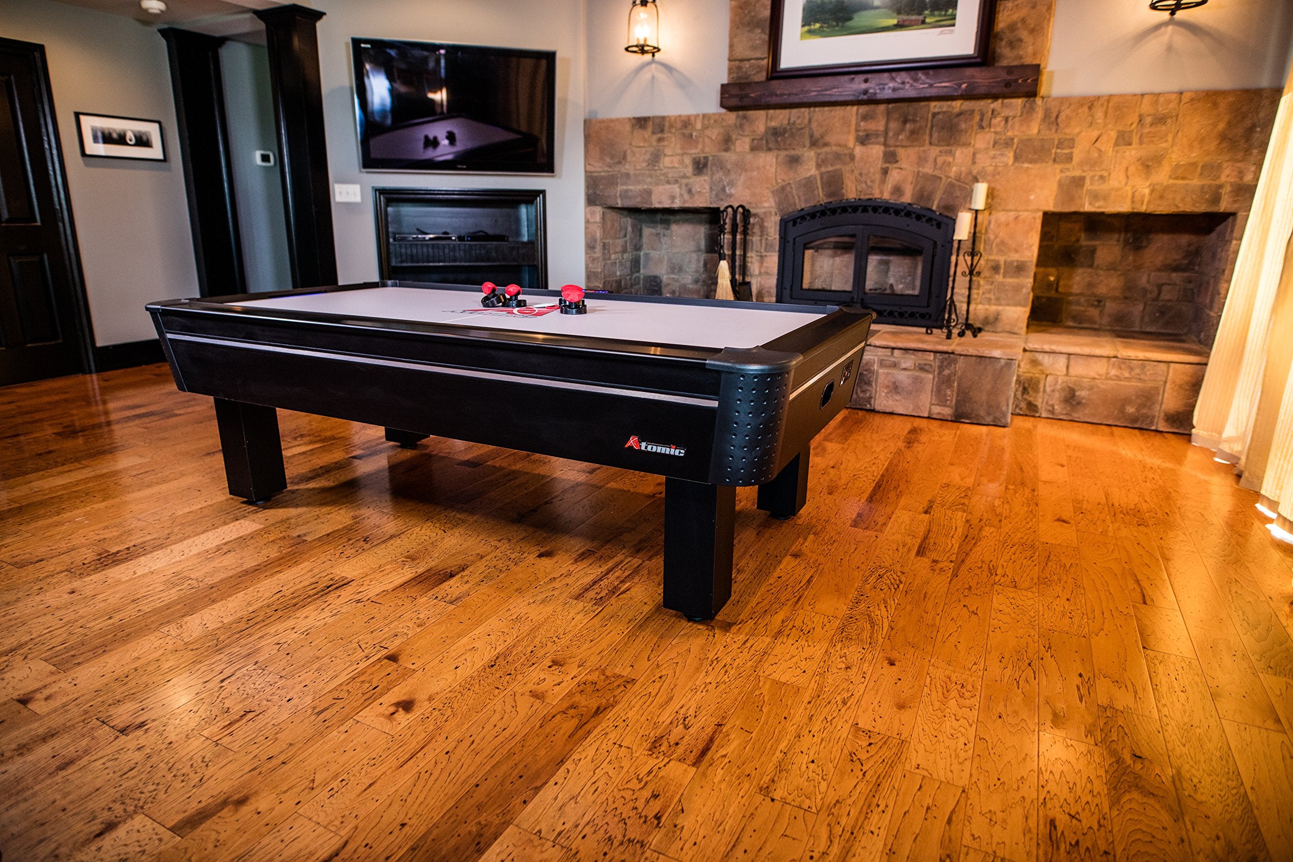Atomic 8' AH800 Air Hockey Table with High Powered Blower with Advanced Air-Flow System and LED Scoring
