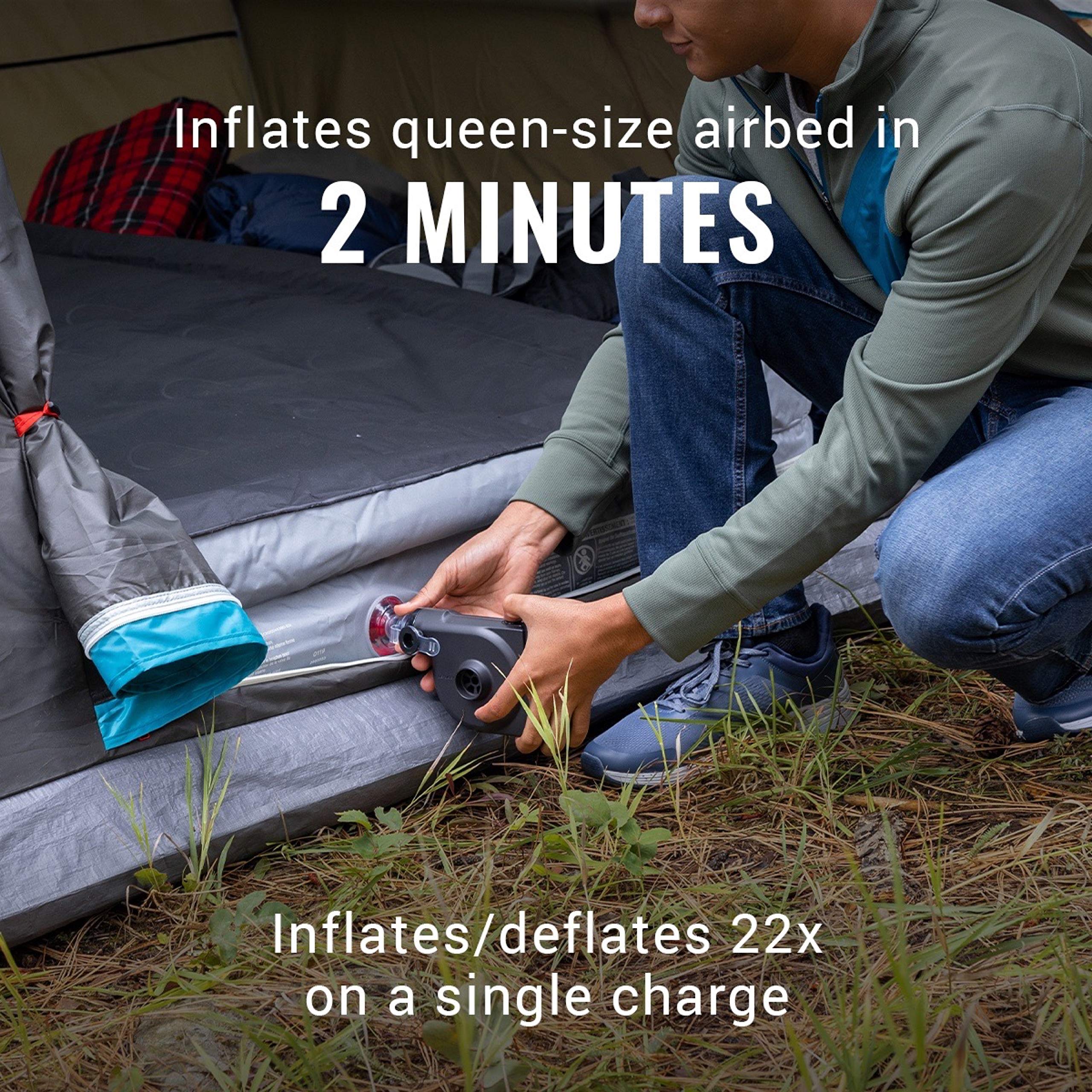 Coleman Rechargeable OneSource Camping Gear: Camp Shower, Vacuum, Fan, Speaker, Air Pump with Interchangeable Battery