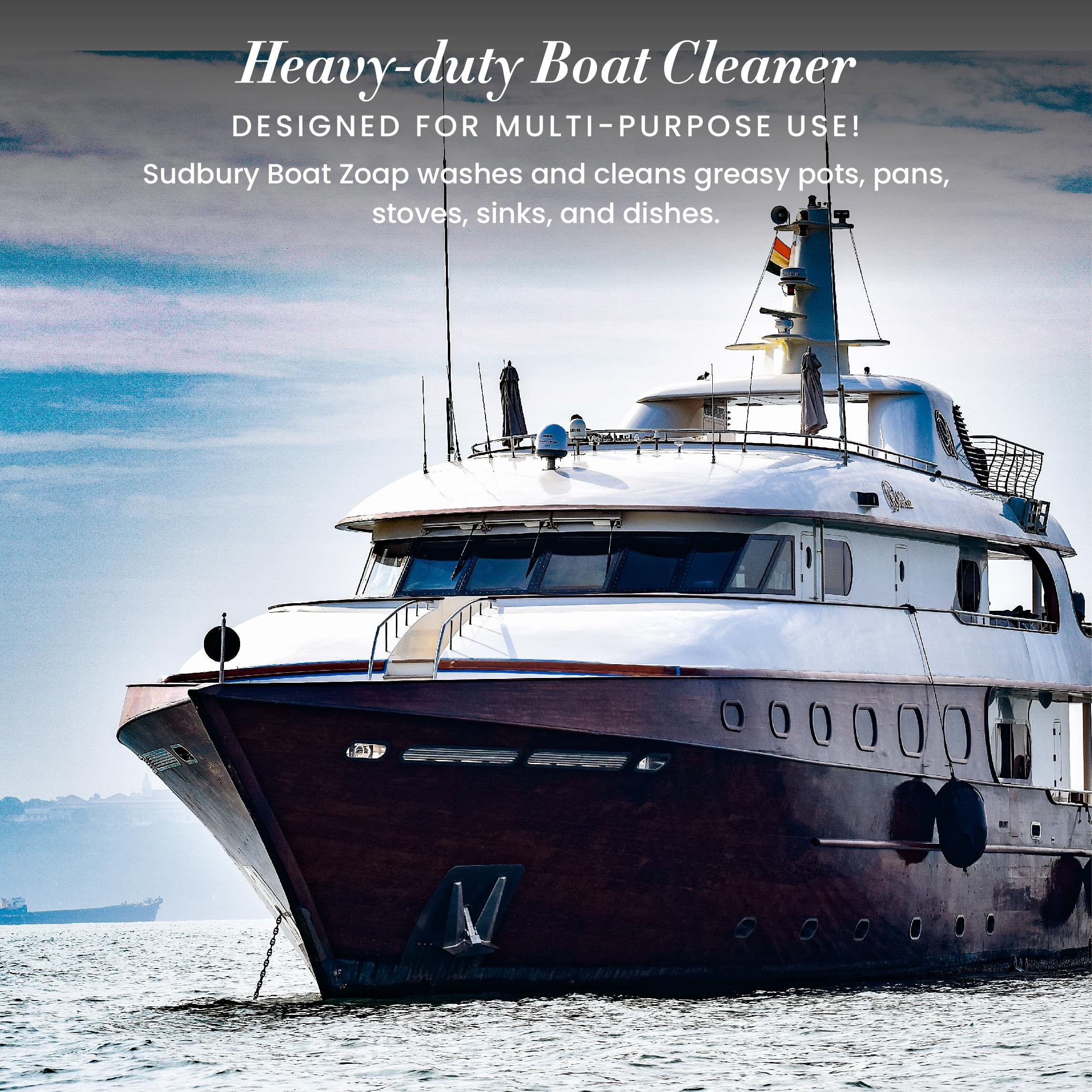 Boat Cleaner Sudbury Zoap, Multi-Purpose Boat Soap, Essential Boat Accessories, 32 oz.