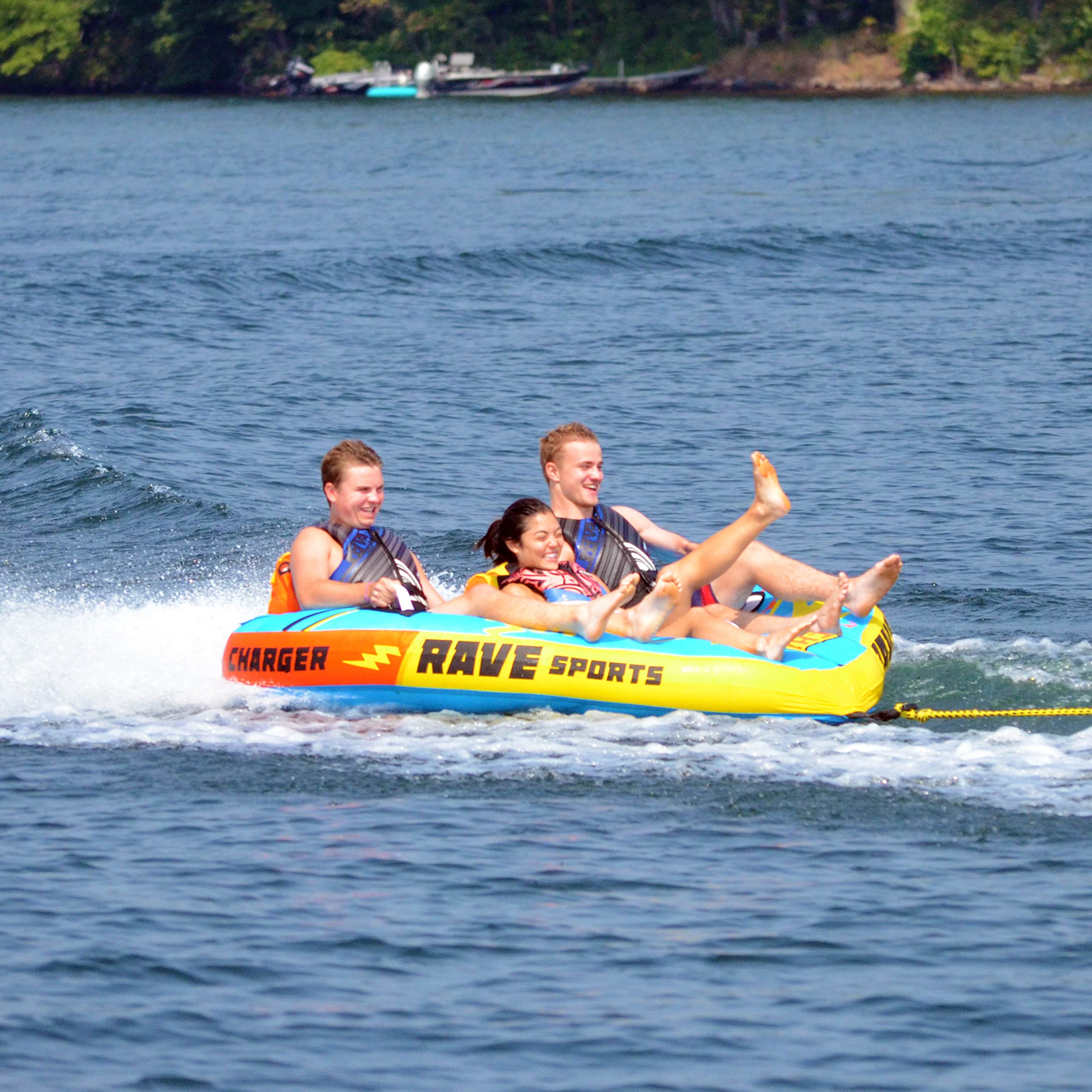 3 Person RAVE Sports Charger Towable, Blue