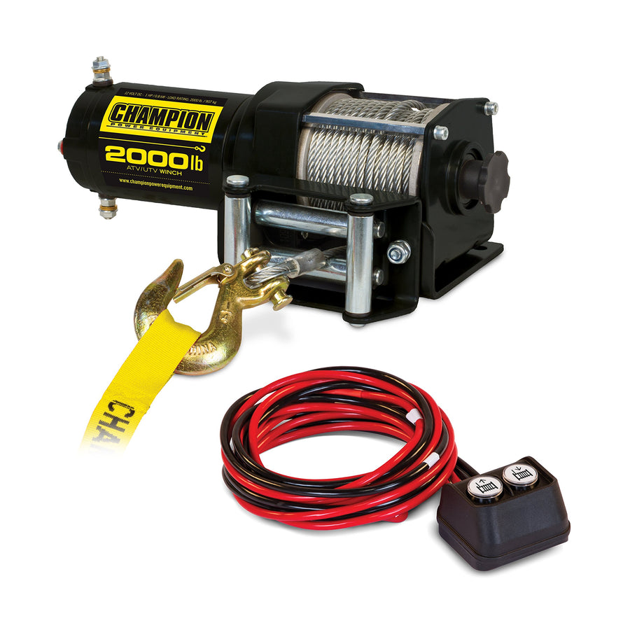 2000-lb. Champion Power Equipment ATV/UTV Winch Kit