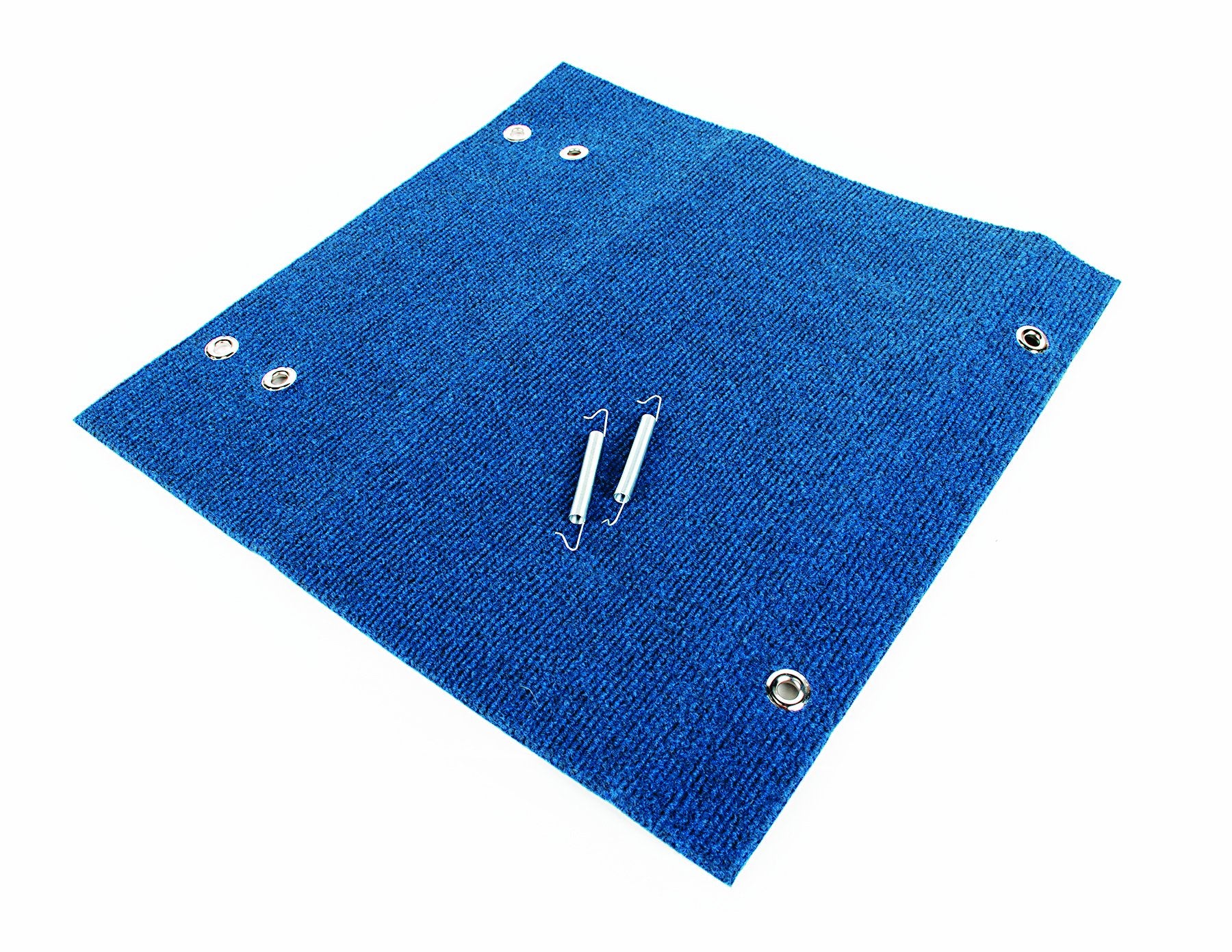 Wrap Around Camco Step Rug | Protects Your RV from Unwanted Tracked in Dirt | Works on Electrical and Manual RV Steps | Blue (42924)