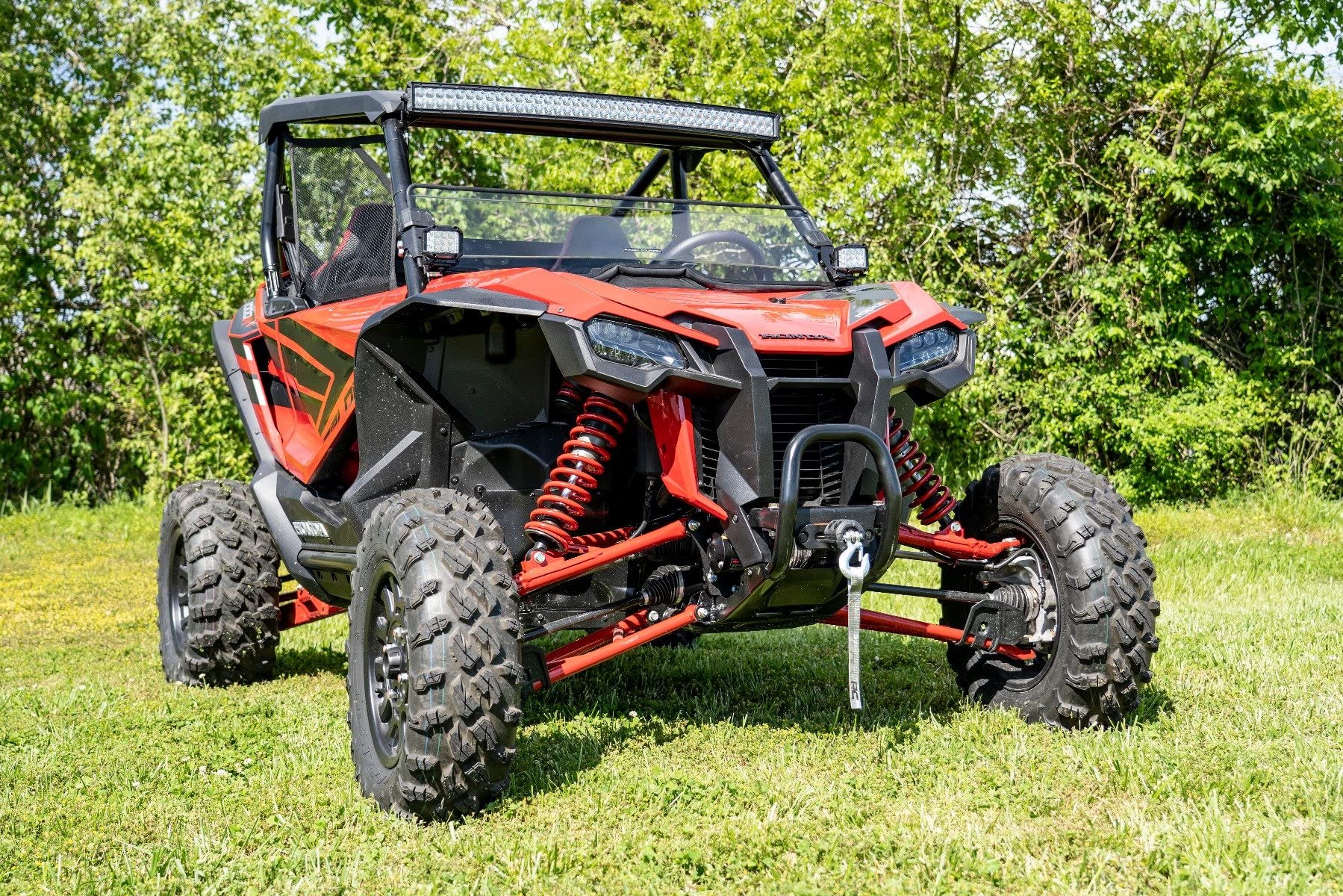 Rough Country Half Windshield Scratch Resistant for 19-22 Honda Talon- 98182021A