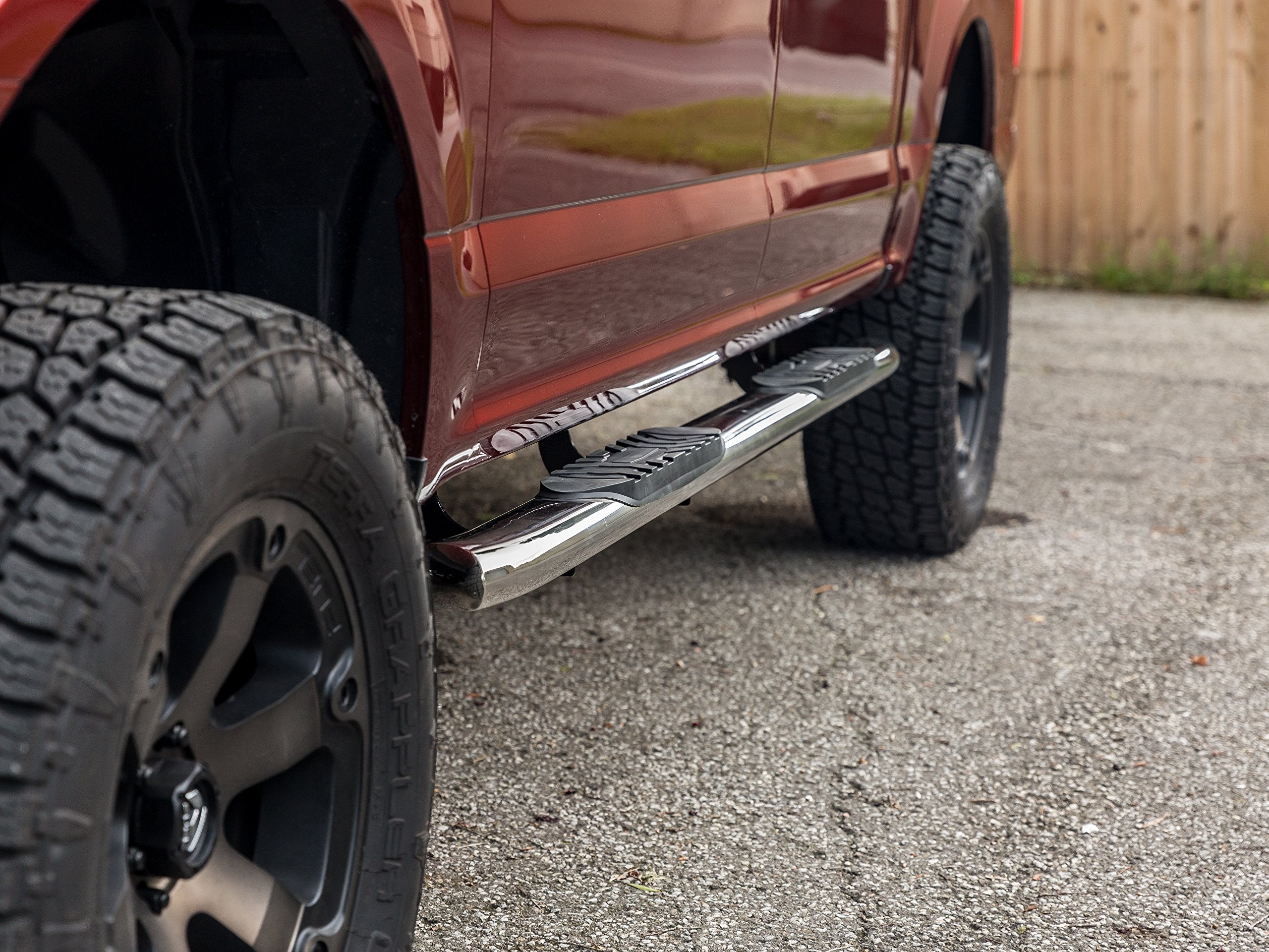 5" Ionic Stainless Steel Curved Nerf Bars (fits) 2019-Up (New Body/ 6 Lug) Dodge Ram 1500 Quad Cab Only Truck Side Steps (423809P)