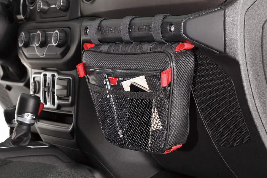 Epic Trail Gear WARN 102644: Full Size Passenger Grab Handle Storage Bag Black
