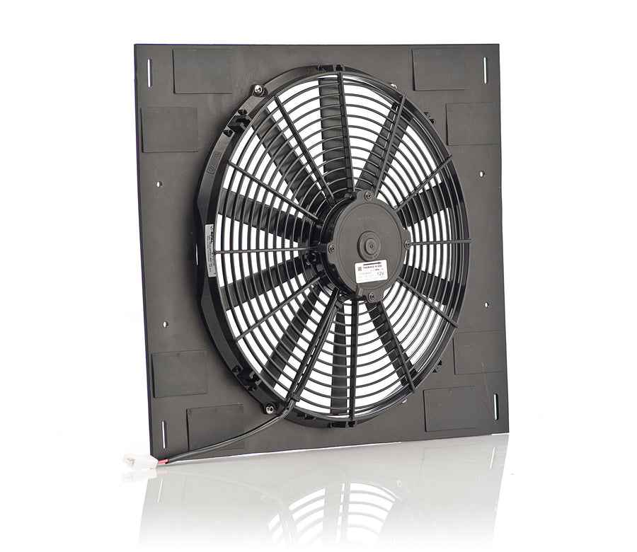 Qualifier Be Cool Euro-Black 16" Shroud (22"W x 18"H with Euro-Black Puller Fan)