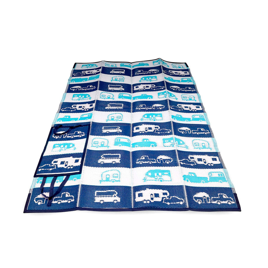 Handy Mat Camco 53266"Life is Better at The Campsite - 60" x 78", Reversible RV Pattern