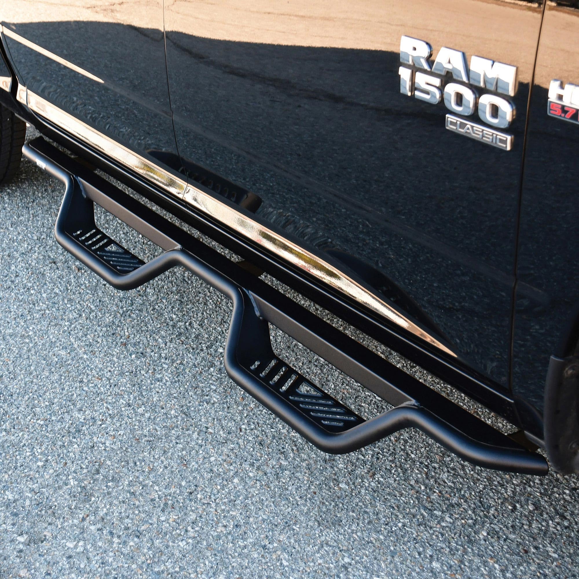 Westin Outlaw 20-13565 Drop Nerf Step Bars fits 2009-2018 Dodge Ram 1500 Crew Cab; 2019-2023 Ram 1500 Classic Crew Cab ; 2010-2024 2500/3500 Crew Cab (Excl Cab Chassis w/Def Tanks)