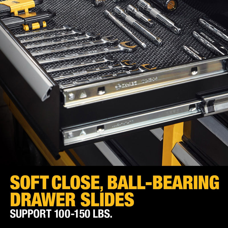 DEWALT 52 Inch Rolling Tool Chest with 8 Drawers, 100lb Drawer Capacity, DEWALT Workshop Storage System Compatible (DWST52082)