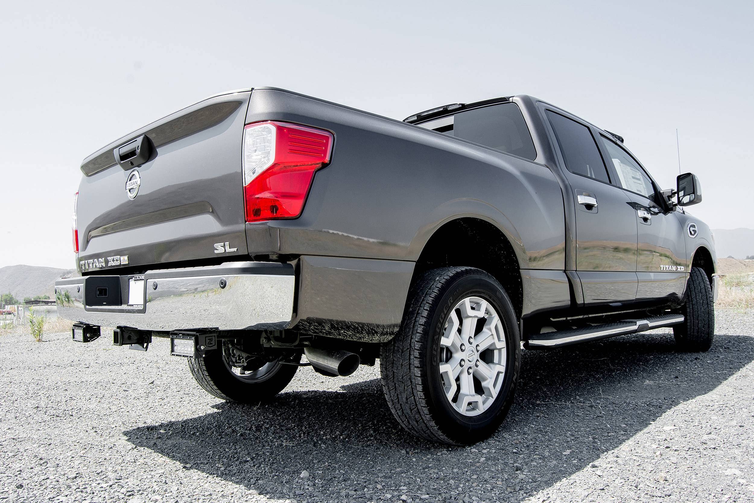 ZROADZ Rear Bumper LED Kit Compatible with Nissan Titan (2016-2019) with (2) 6 Inch LED Straight Double Row Light Bars - PN #Z387581-KIT
