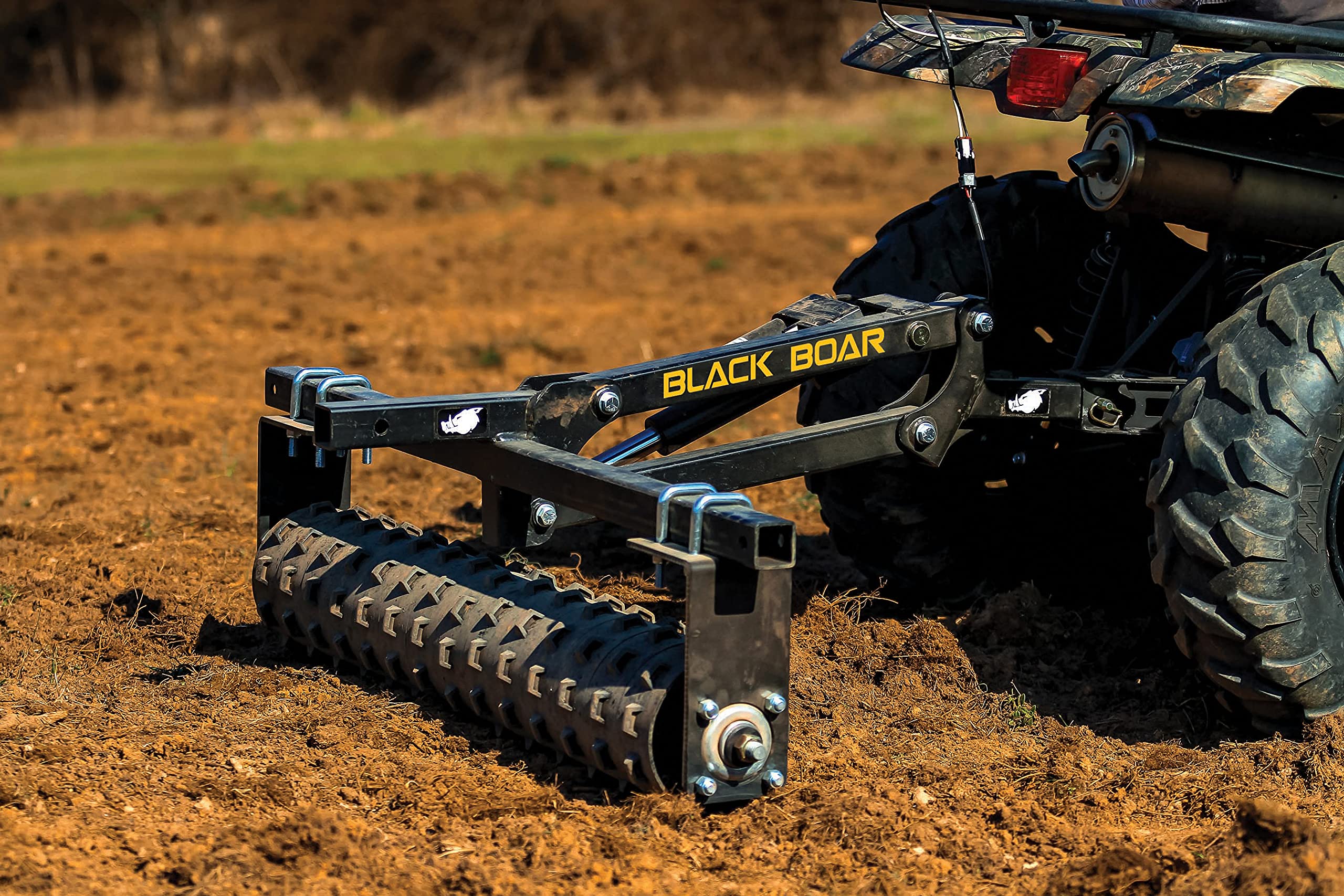 ATV/UTV Black Boar Cultipacker Implement, Breaks Up Clods, Packs Down Loose Soil and Forces Seed Bed (66009)