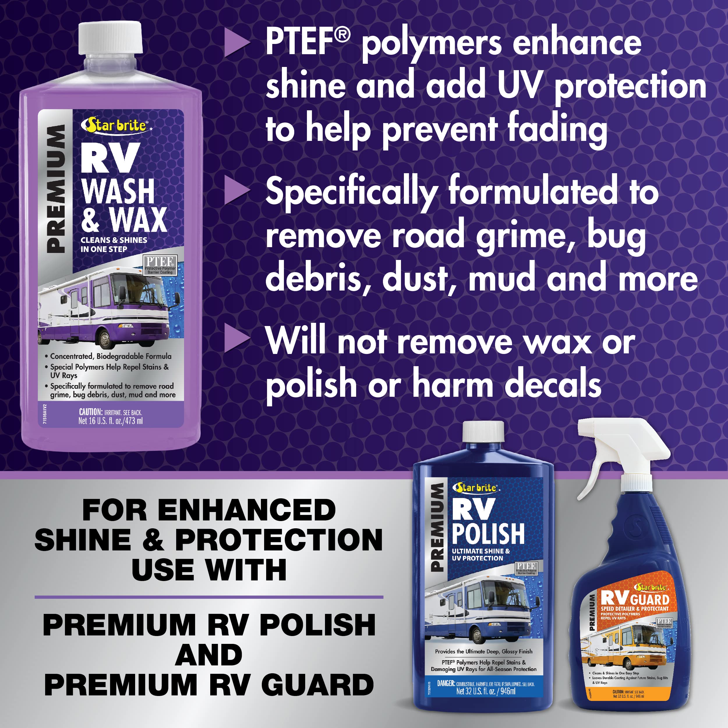 071516PC Star Brite Rv Wash & Wax 16 Oz.