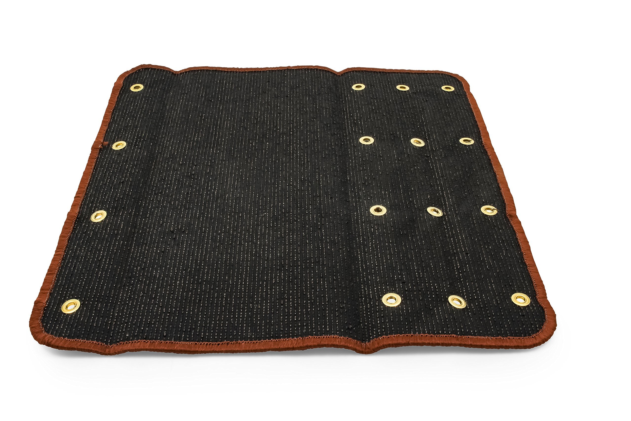 Brown CAMCO 42944 Premium Wrap Around RV Step Rug (Turf Material (22" x 23"))