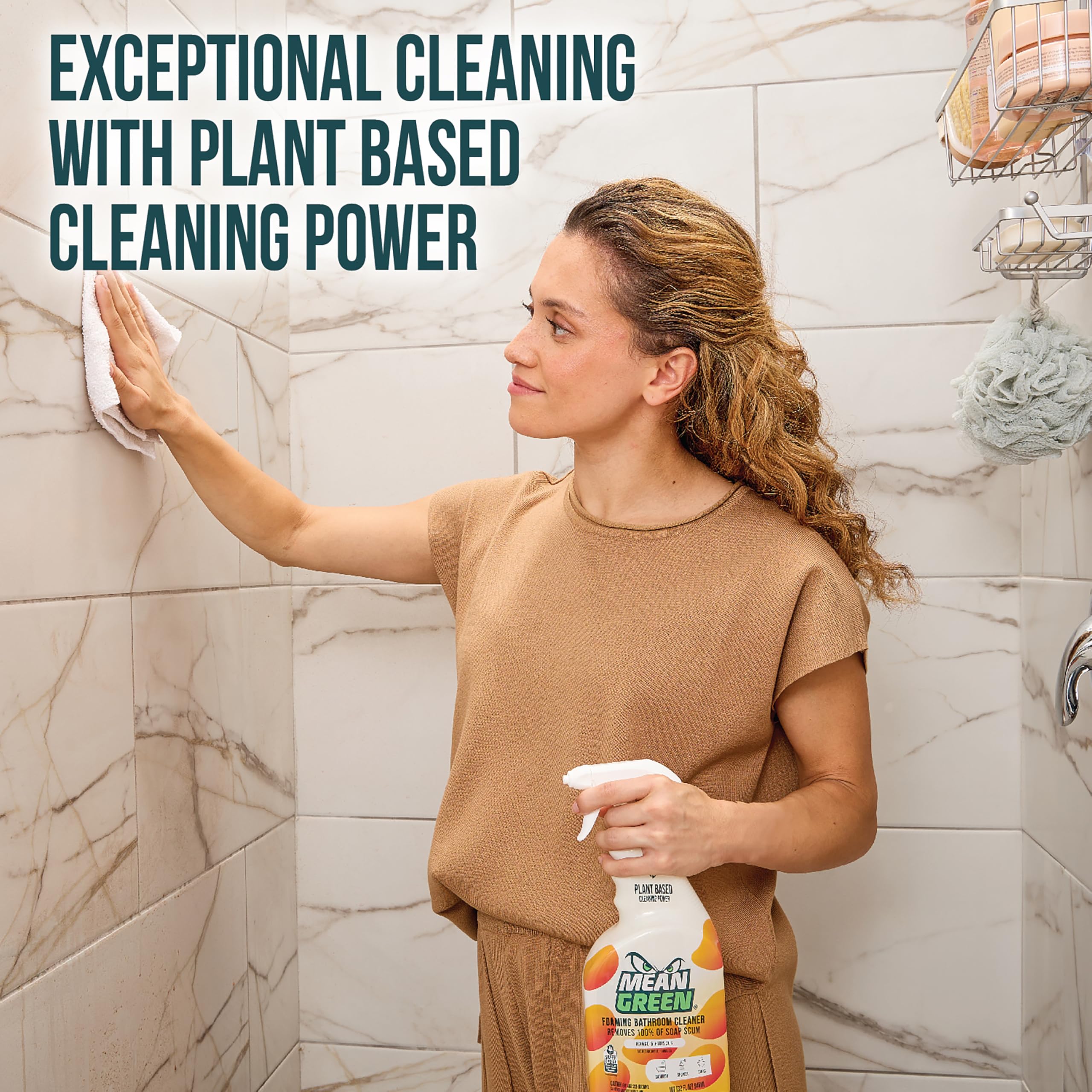 Bathroom Cleaner Mean Green Non-Concentrated Ready-to-Use, Tropical Breeze, 32 Ounce