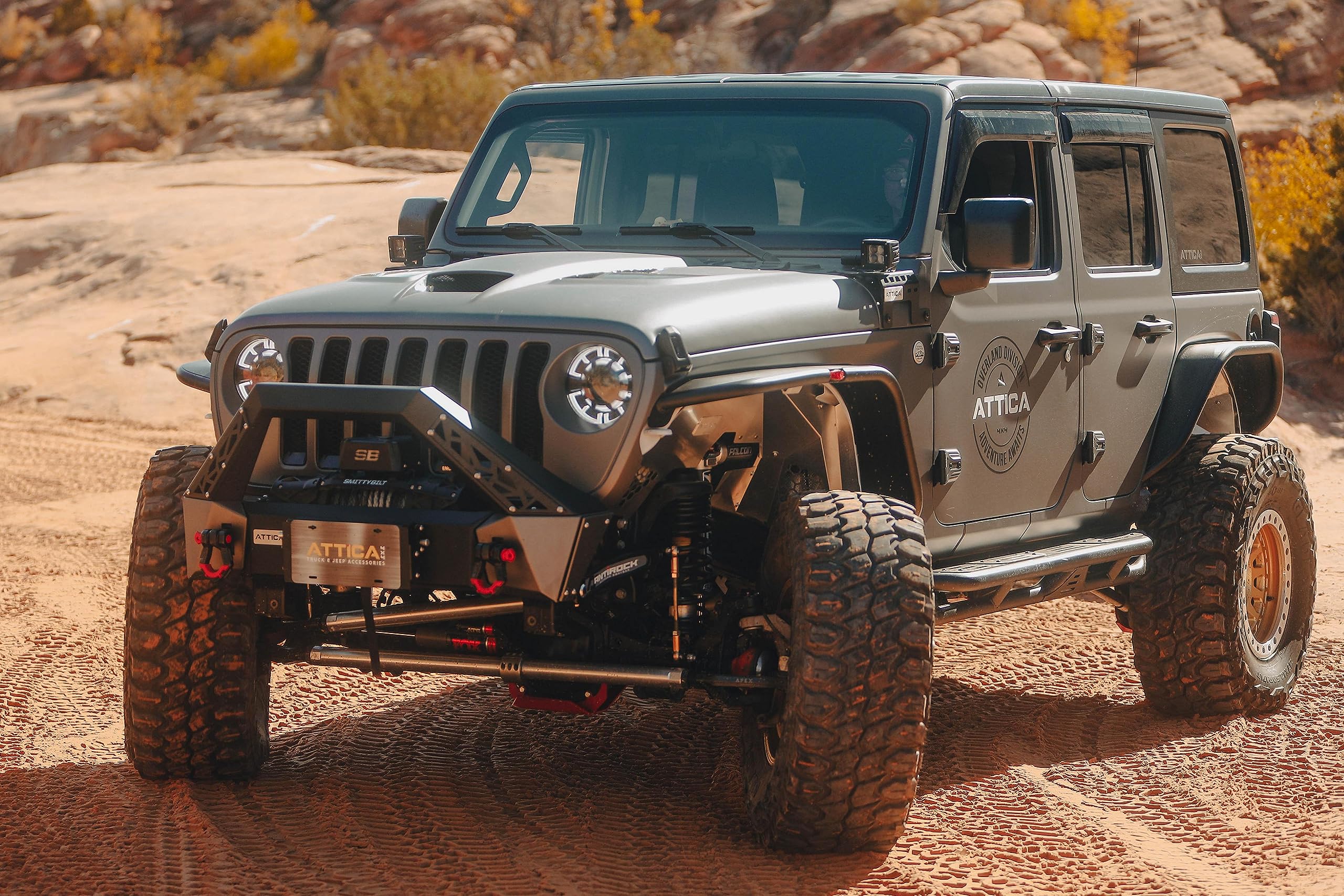 Attica4x4 Cobra Tek - Terra Series Inner Fender Liner | Compatible with Jeep Wrangler JL (2018-2023) | Aluminum Protection and Style | Silver Finish.