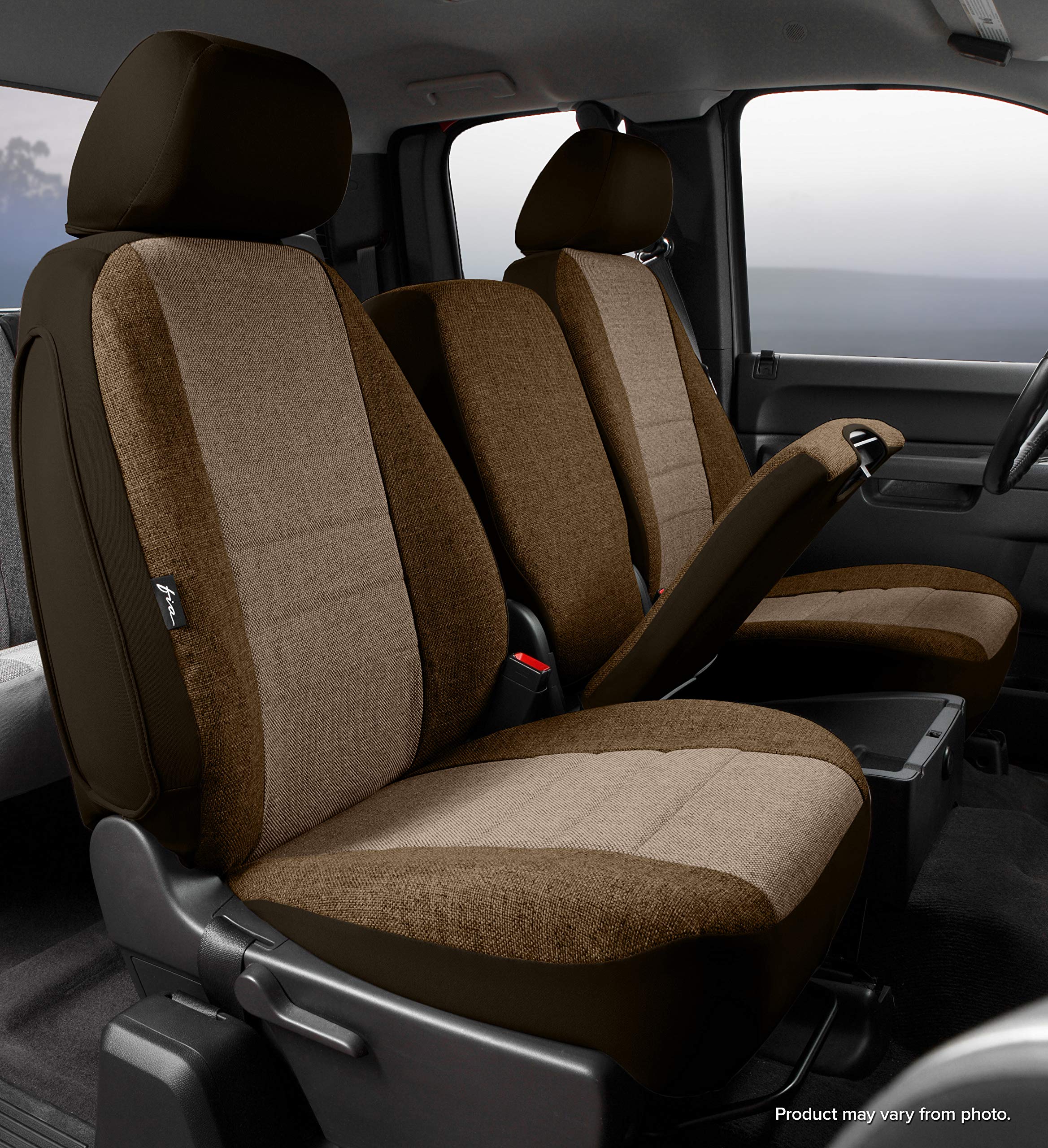 Custom Fit Fia OE39-27 TAUPE Front Seat Cover Split Seat 40/20/40 - Tweed, (Taupe)