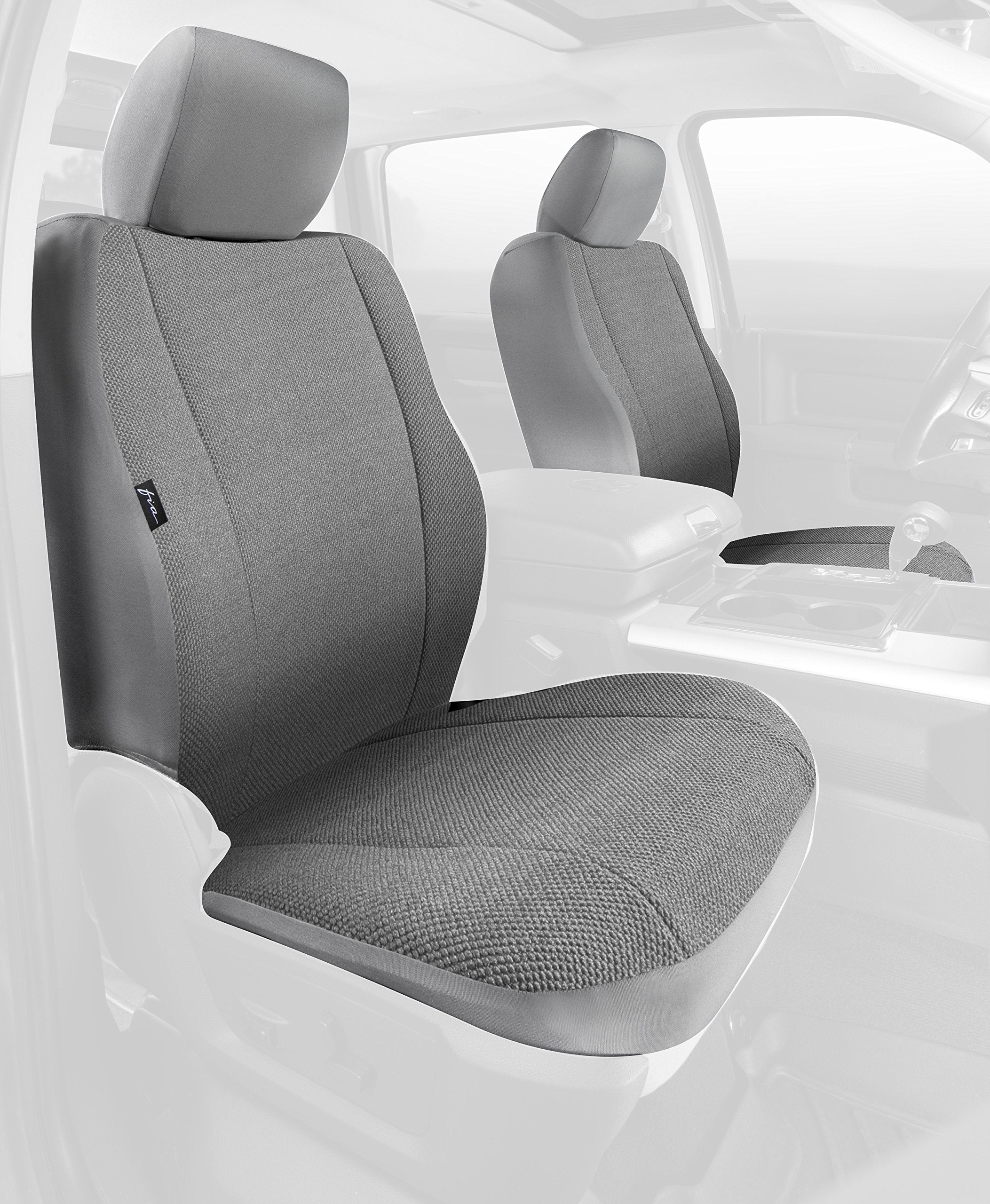 Fia TRS40 Solid Gray TRS42-99 Wrangler Solid Gray Seat Cover (Rear Split Seat 40/60/Saddle Blanket)