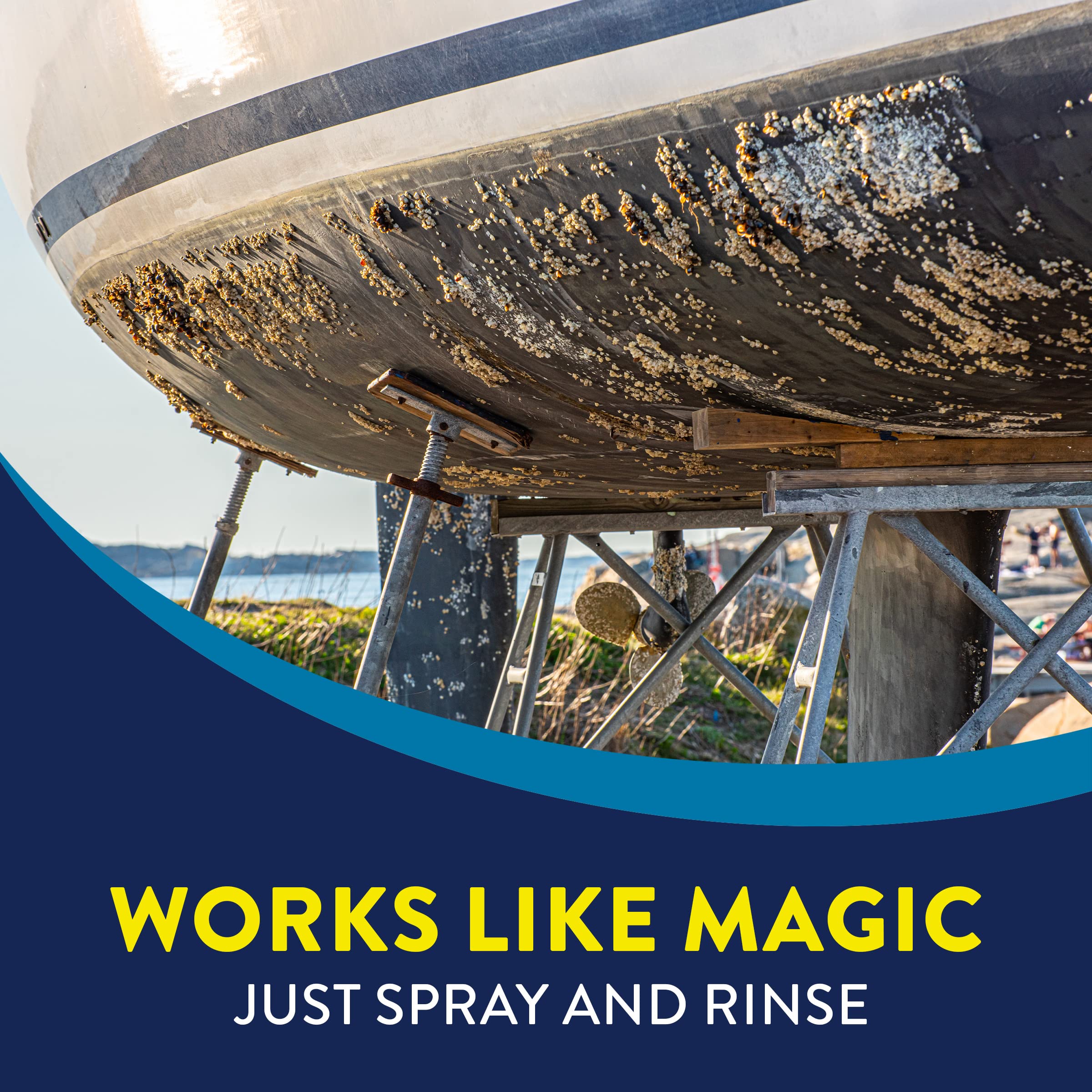 Marine Growth Remover Un-Duz-It, Boat Cleaner Descaling Solution for Saltwater and Freshwater, 1 Gal Bottle