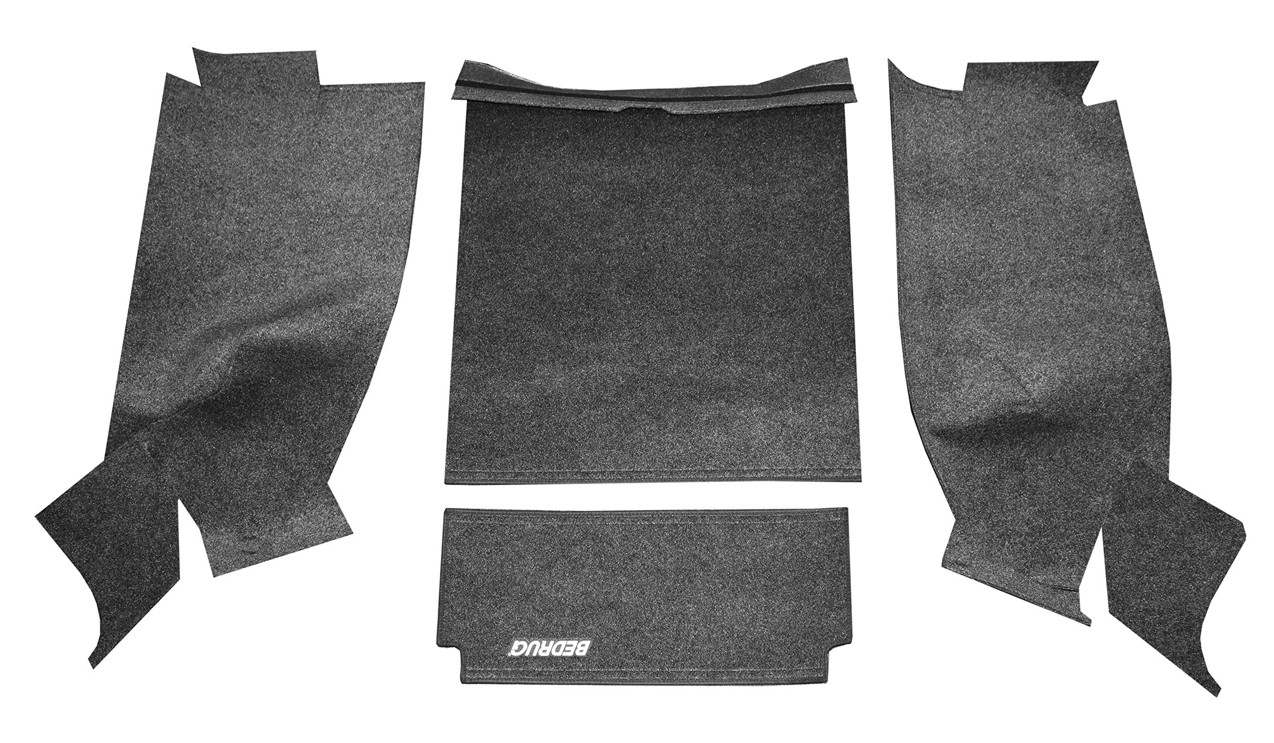 Jeep Cargo Kit - Bedrug | 1976 - 1980 Jeep Wrangler CJ-7, Cargo Liner w/ Tailgate Liner w/Gussets | Grey - 4 pc. | BRCJ76R