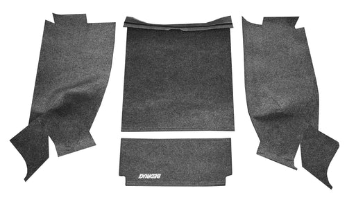 Jeep Cargo Kit - Bedrug | 1976 - 1980 Jeep Wrangler CJ-7, Cargo Liner w/ Tailgate Liner w/Gussets | Grey - 4 pc. | BRCJ76R