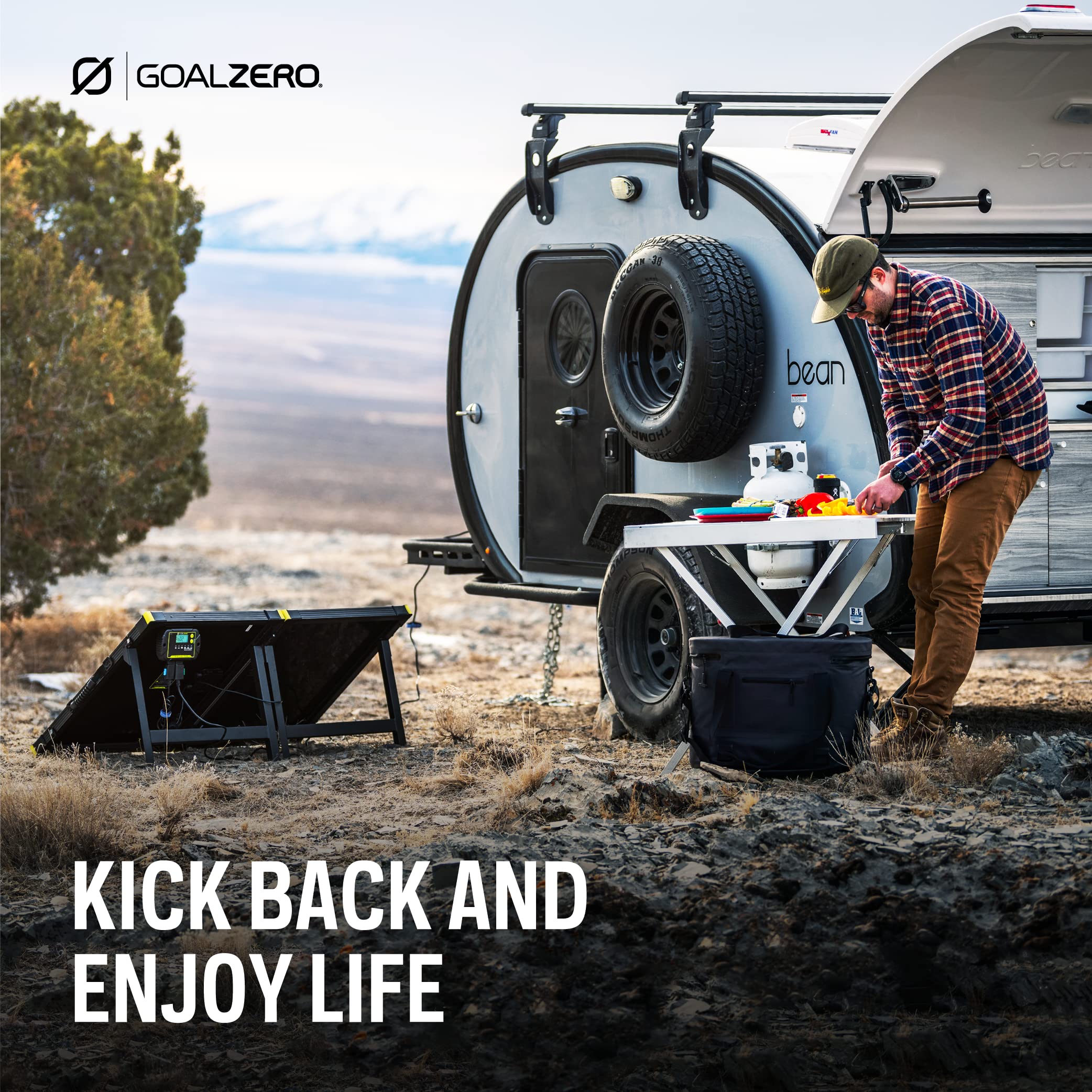 Goal Zero Boulder 100 Briefcase Solar-Panel Charging Kit, 12-Volt Battery Charger, Portable Kit with 10-Amp Charge Controller, Flexible Solar-Panel Pair, and Customizable Connections