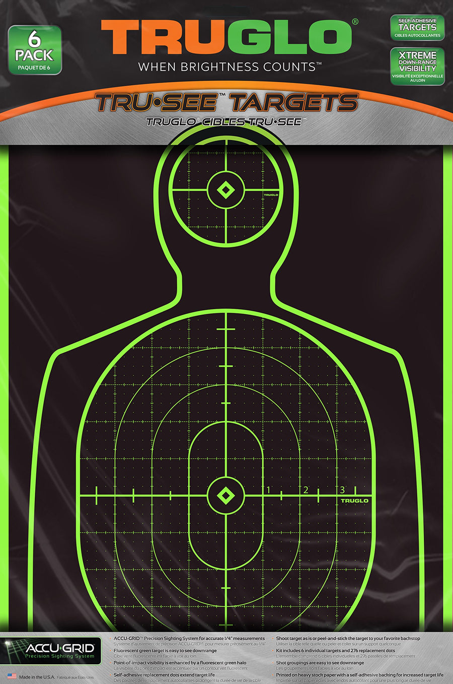 TRUGLO Reactive TRU-SEE Splatter Handgun Target, 12-Pack, Green