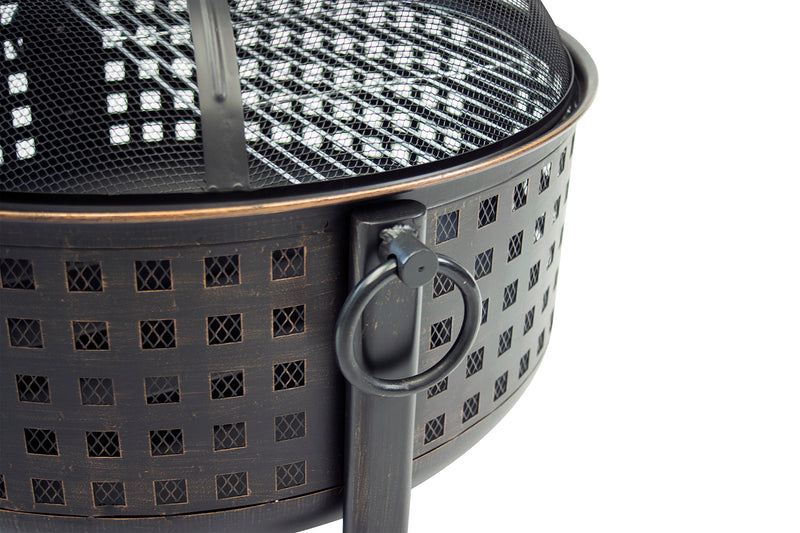 Langston Pleasant Hearth OFW821RC 12" Deep Bowl Fire Pit