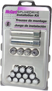 SplineDrive McGard 65454CN Chrome 4 Lug Wheel Installation Kit (M12 x 1.25 Thread Size)