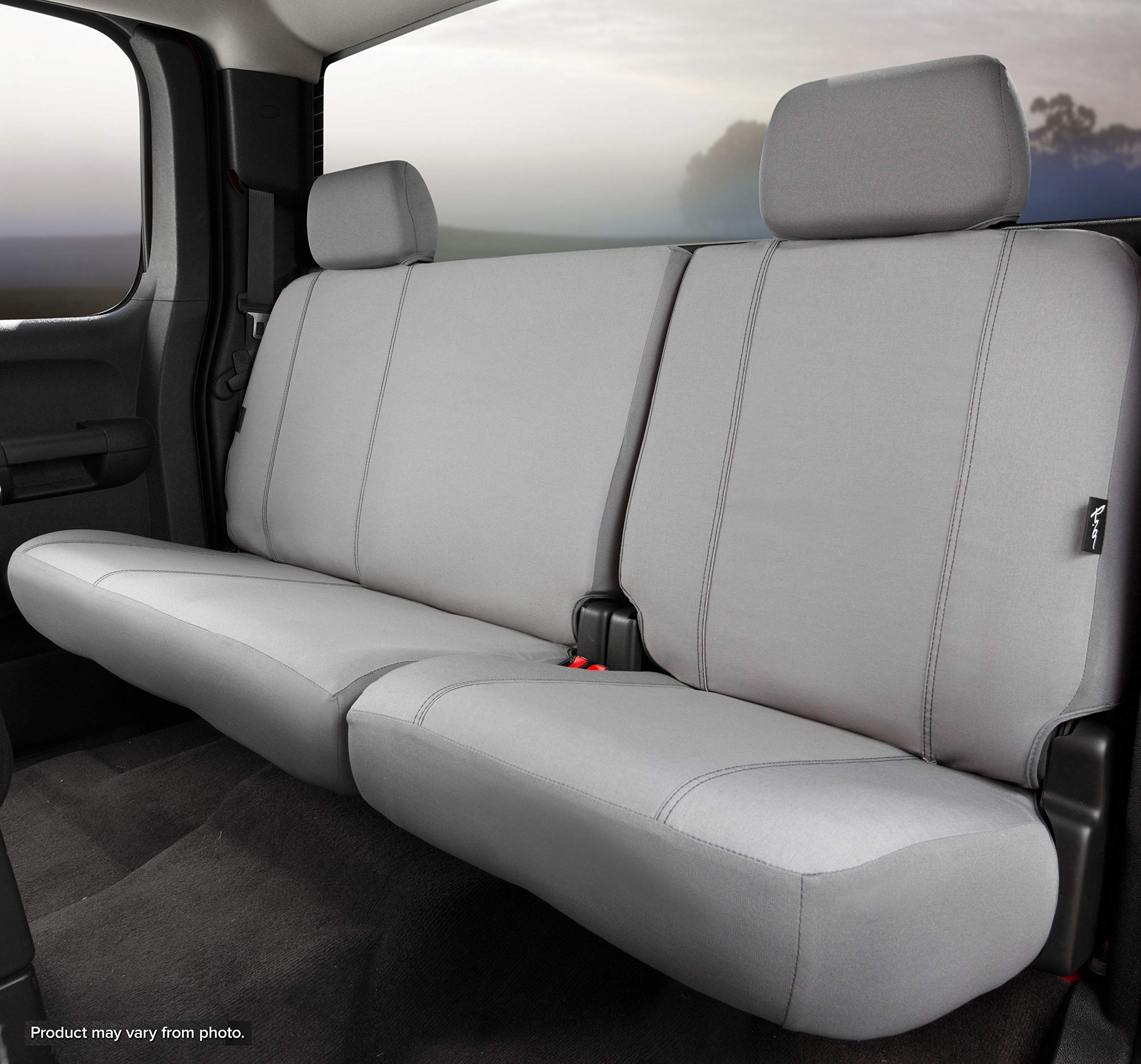 Custom Fit Fia SP82-45 GRAY Rear Seat Cover Split Seat 40/60 - Poly-Cotton, (Gray)