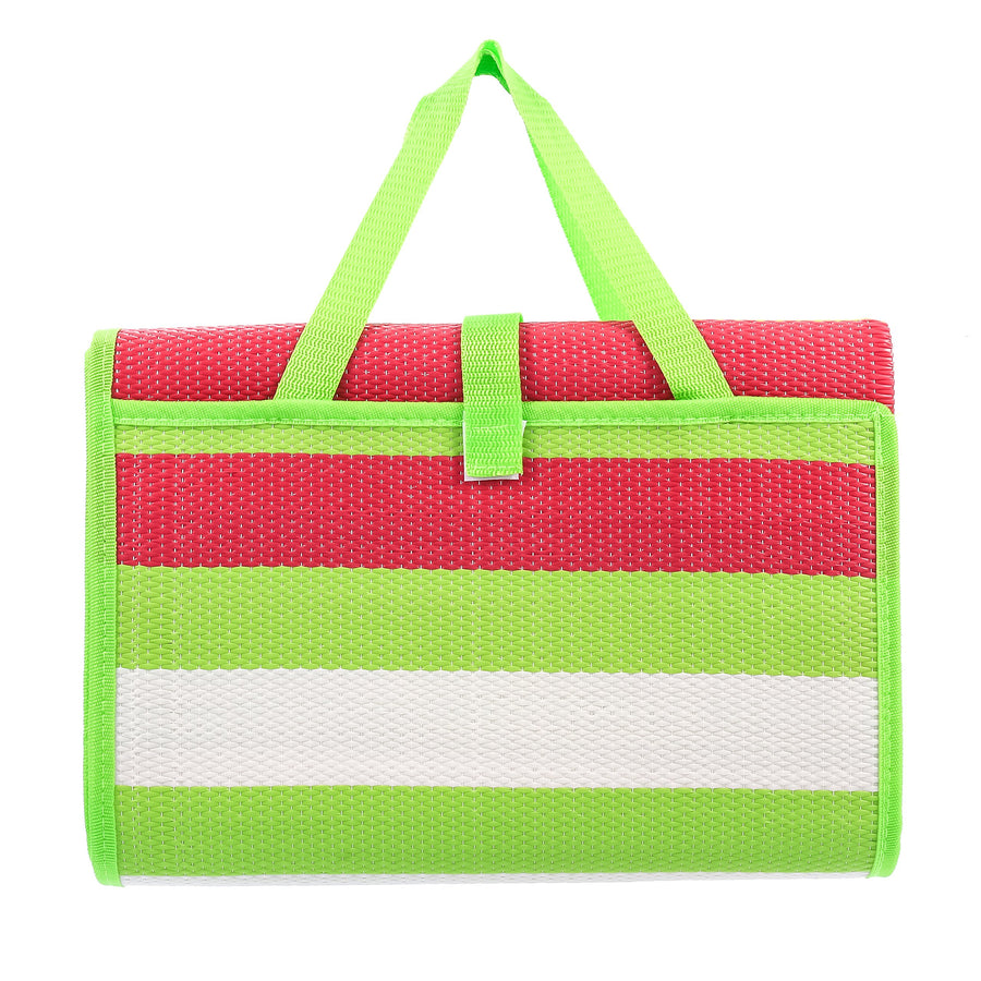 Camco Handy Mat with Strap - Perfect for RV, Picnics, Beaches and Outings - Green/Red - 60" x 78" (42813)