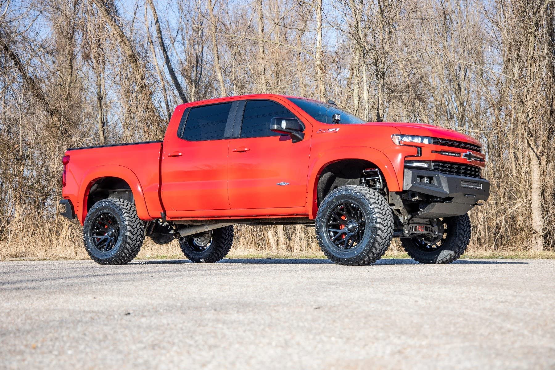 One-Piece Rough Country 95 Series Aluminum Wheel - 20x10, 6x5.5" Bolt Pattern, 25mm Offset for Jeeps, Truck, SUV