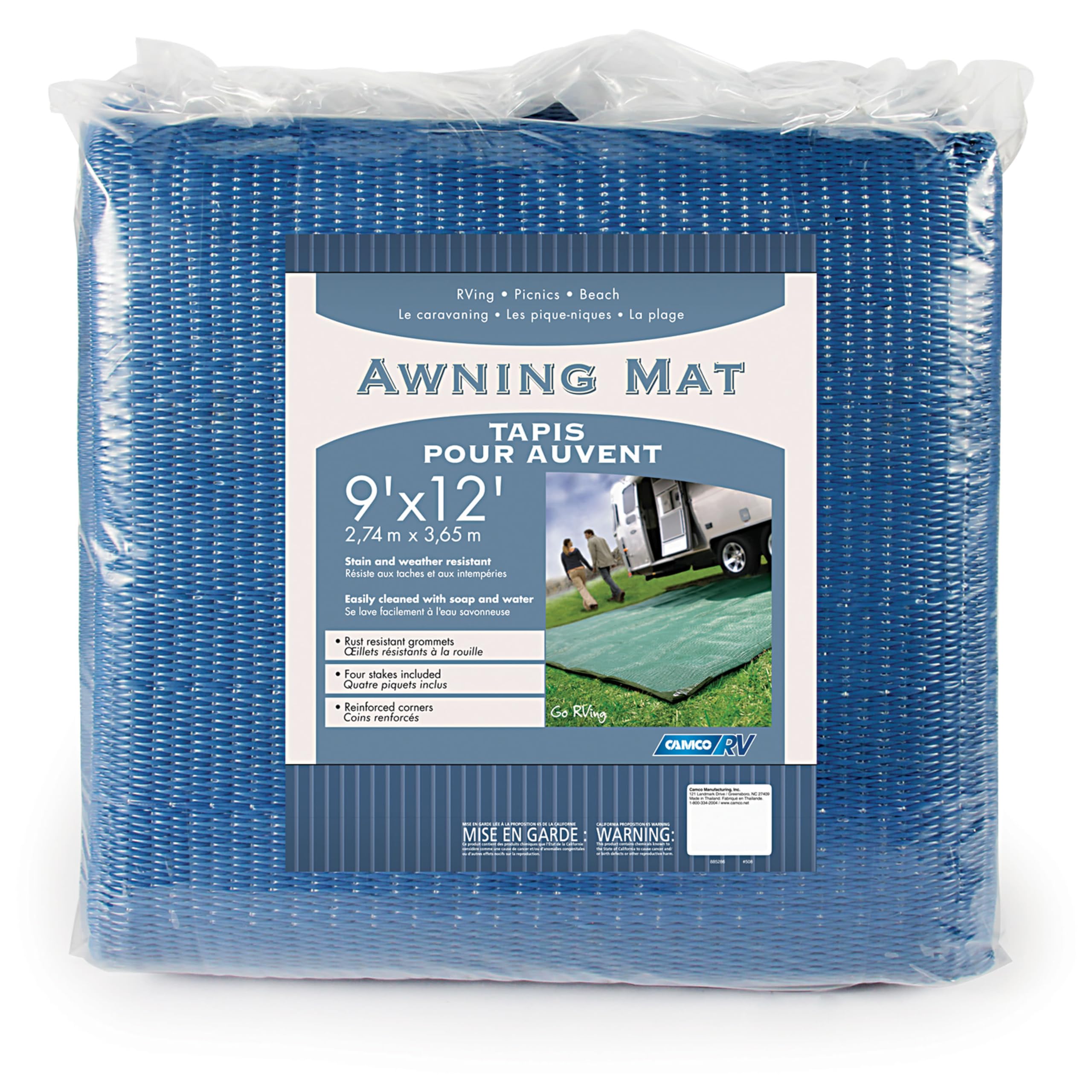 Awning Camco 42821 Mat 9 X12 Blue