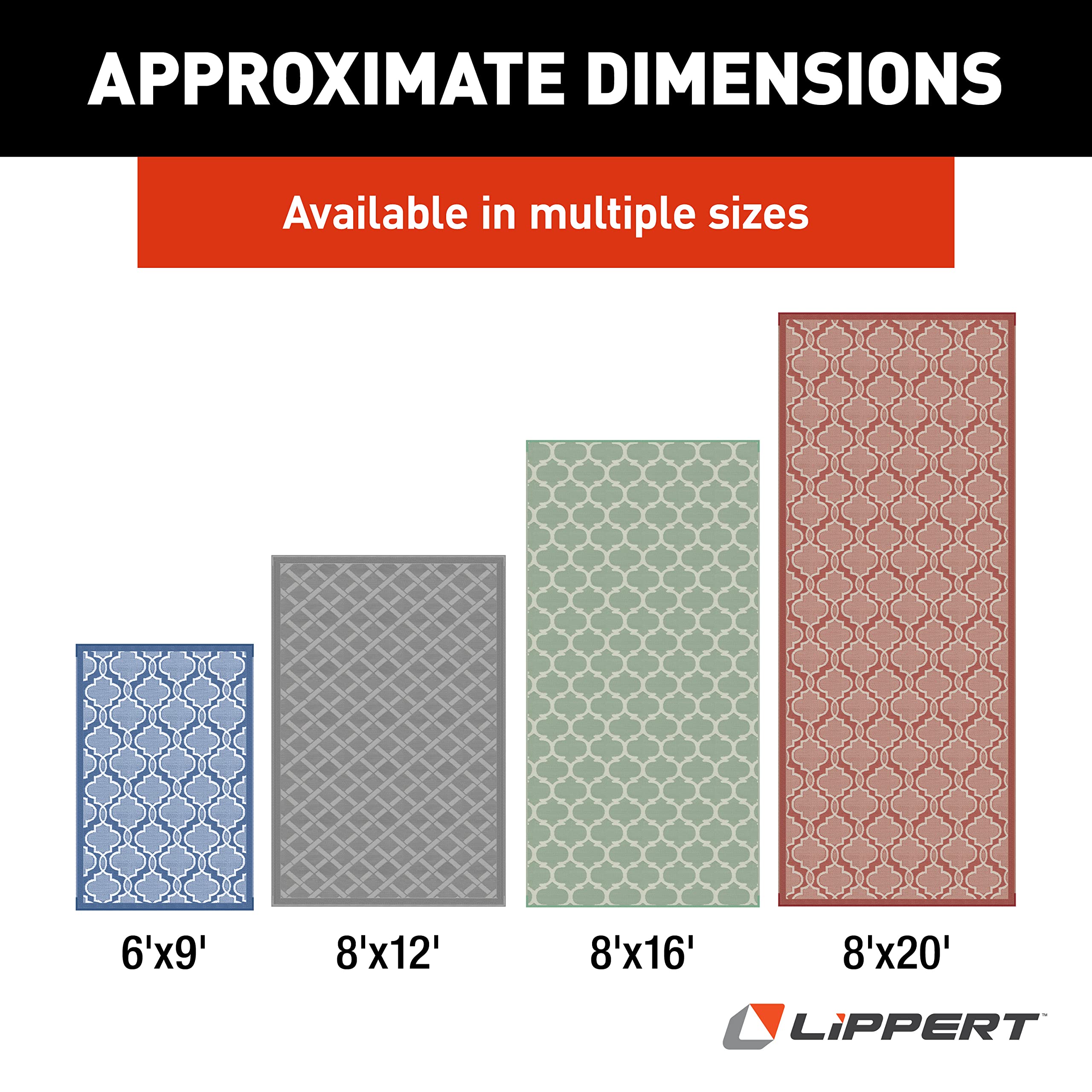 All-Weather Reversible RV Patio Mat