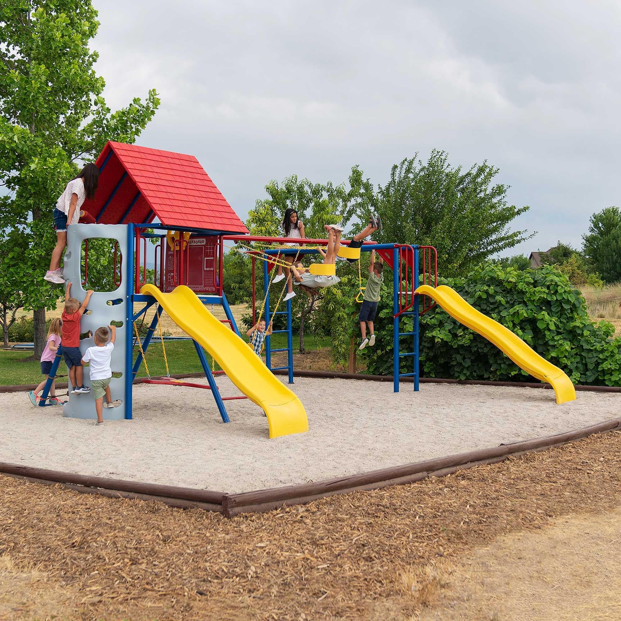 Big Stuff Lifetime Deluxe Swing Set Playset, Primary