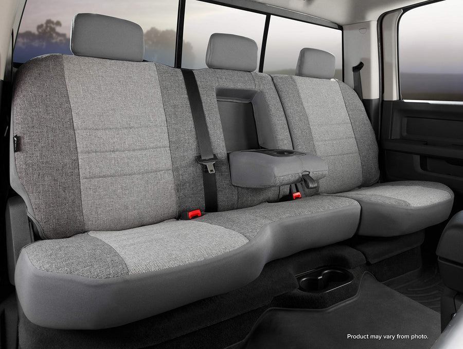 Gray Fia OE32-54 Custom Fit Rear Seat Cover Split Seat 40/60 - Tweed (Gray)