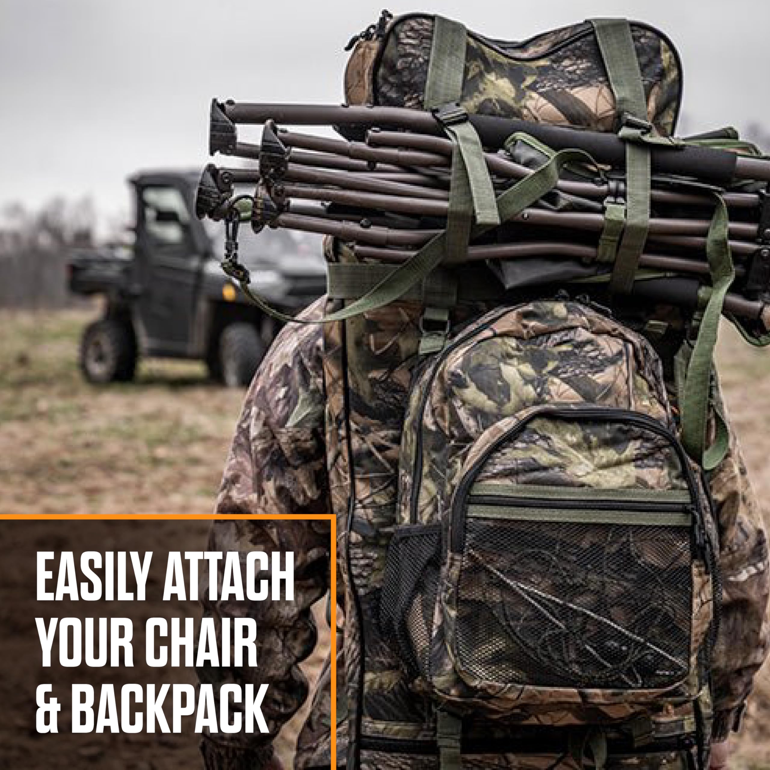 Phantom Hunting Blind Backpack GhostBlind, Durable and Water Resistant, Woodland Camo Print