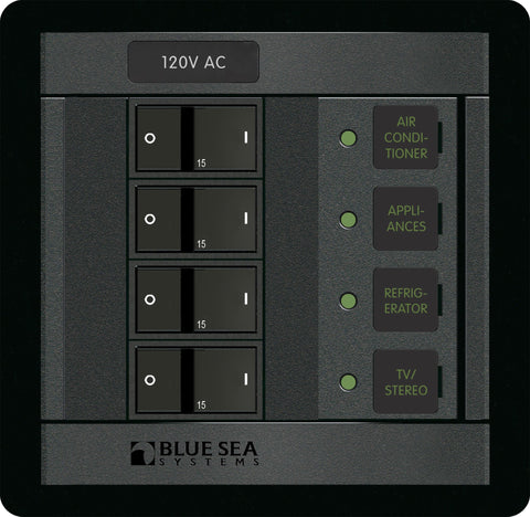 Beige Blue Sea Systems 1210 120 Volt AC 4 Position