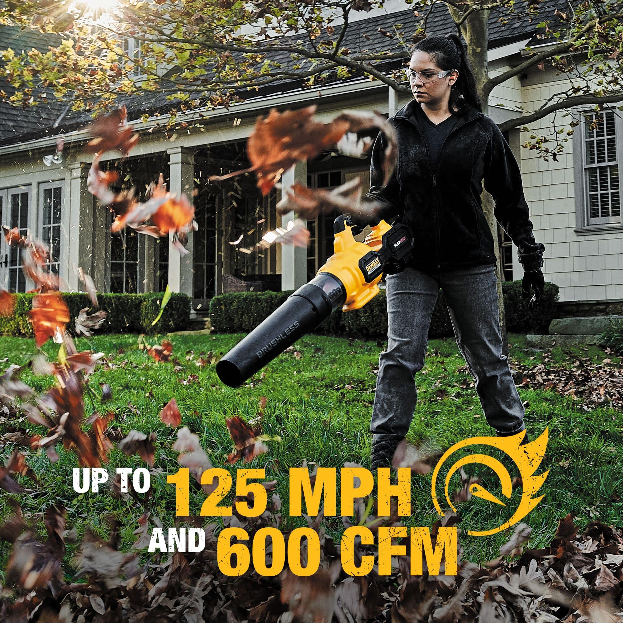 FLEXVOLT DEWALT 60V MAX* Blower, 125 MPH, 600 CFM (DCBL772X1)